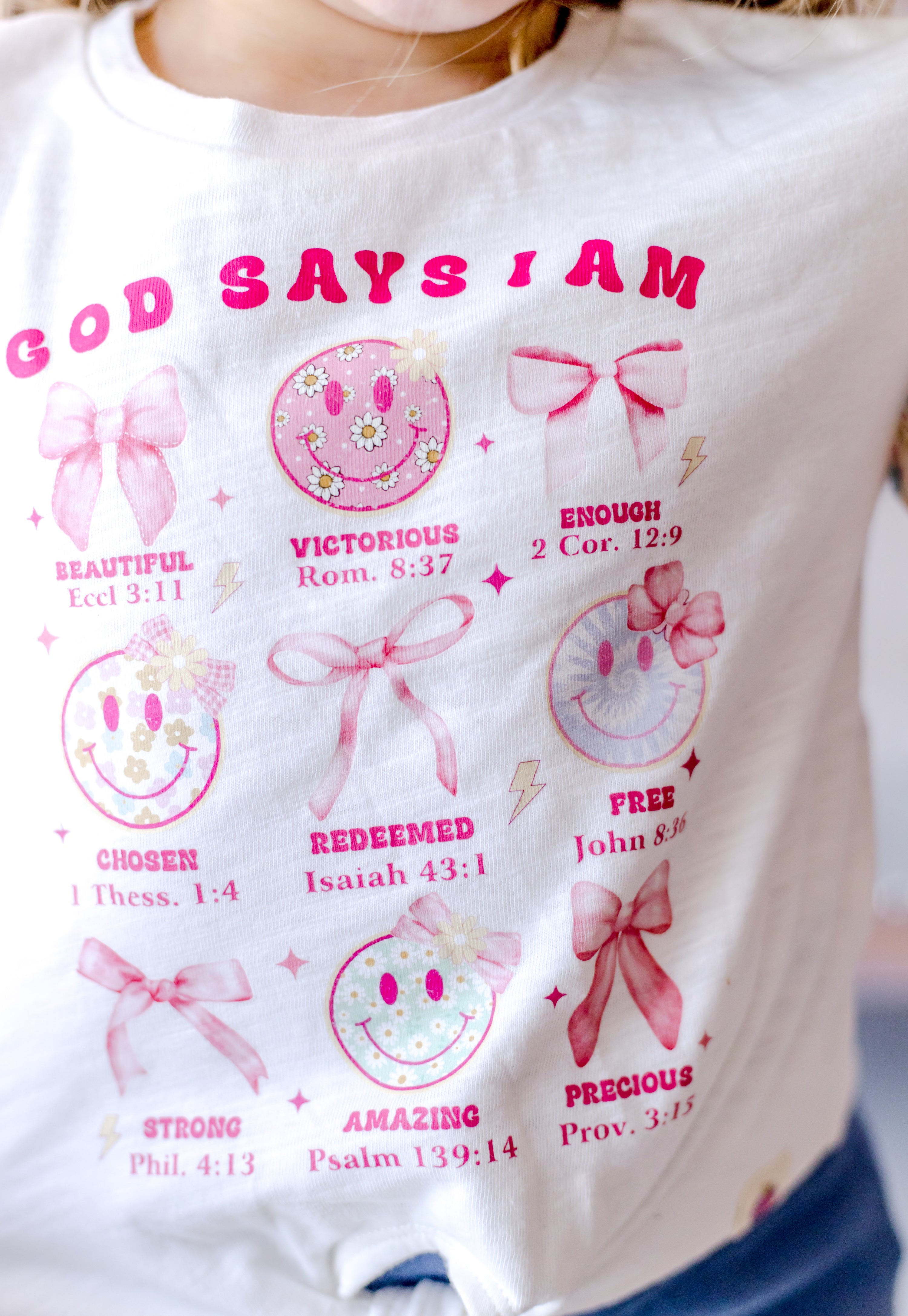 Vintage Eyelet Tee - I Am