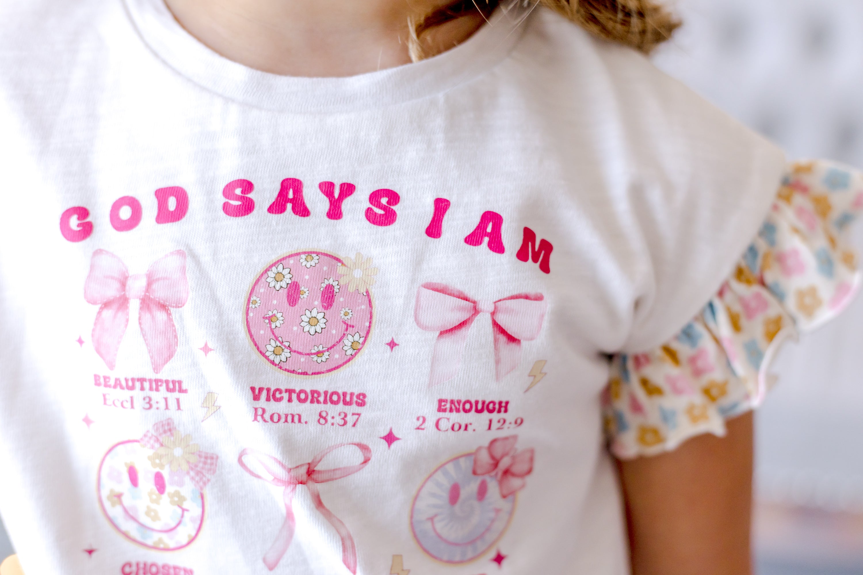 Vintage Eyelet Tee - I Am