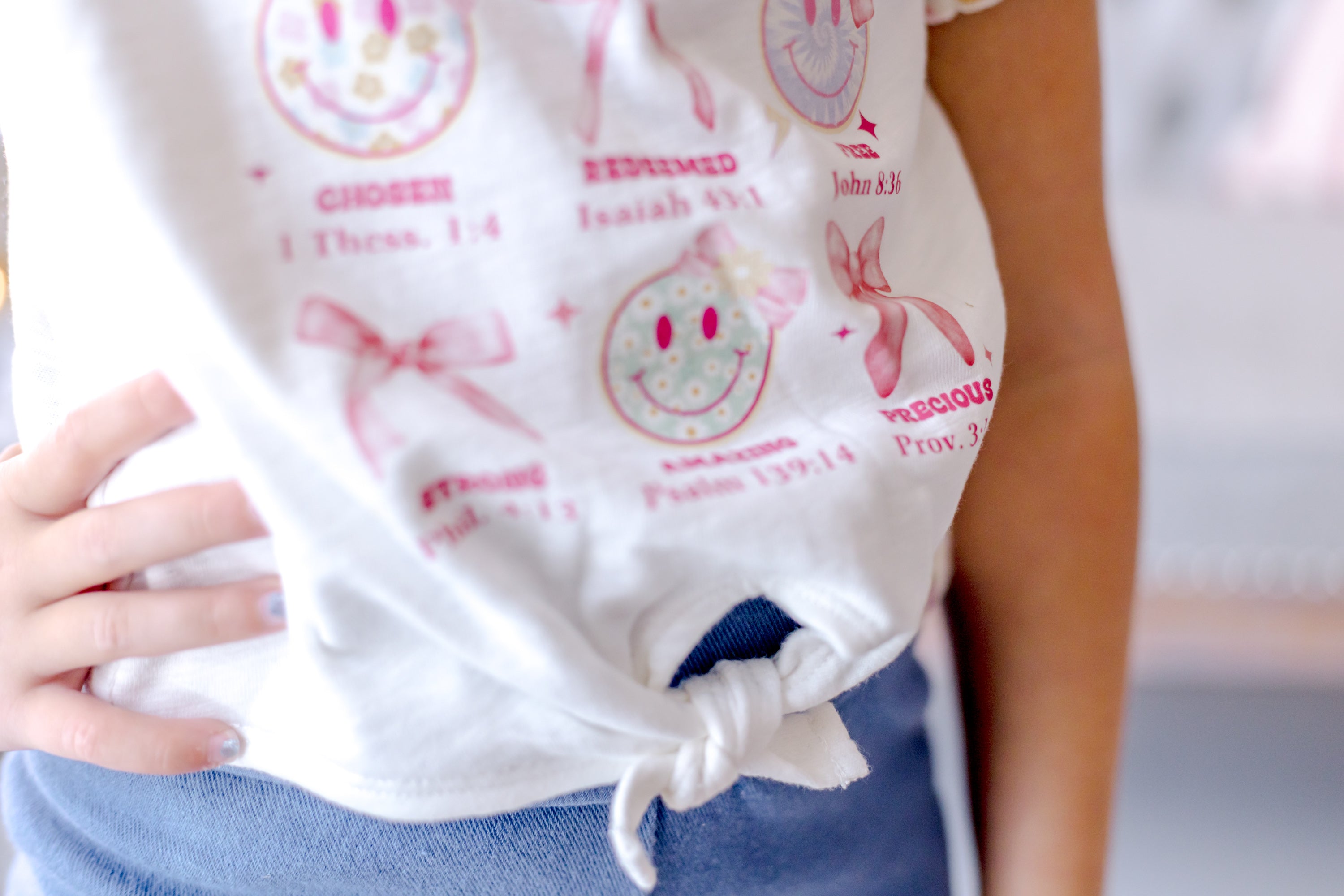 Vintage Eyelet Tee - I Am