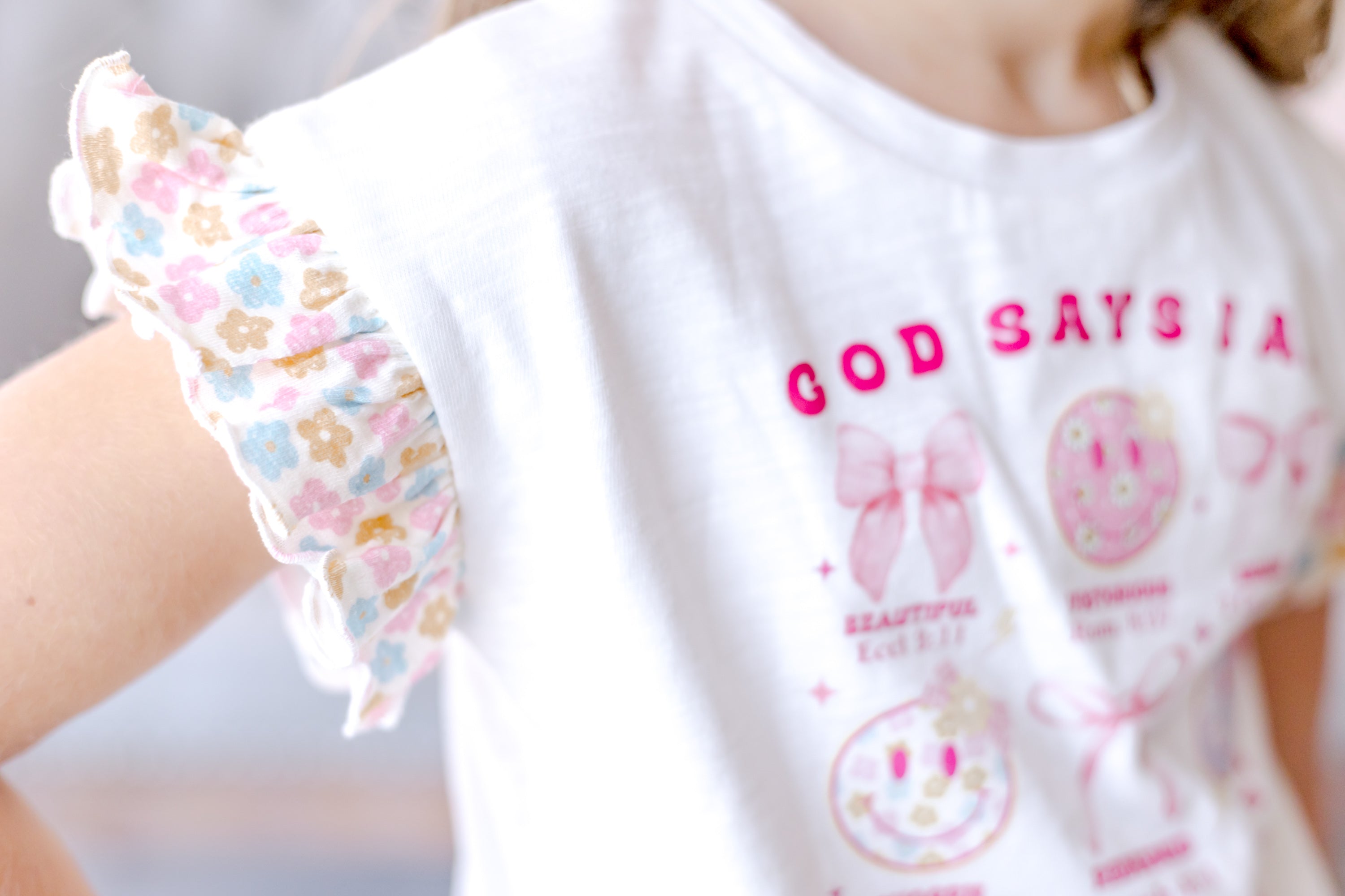 Vintage Eyelet Tee - I Am