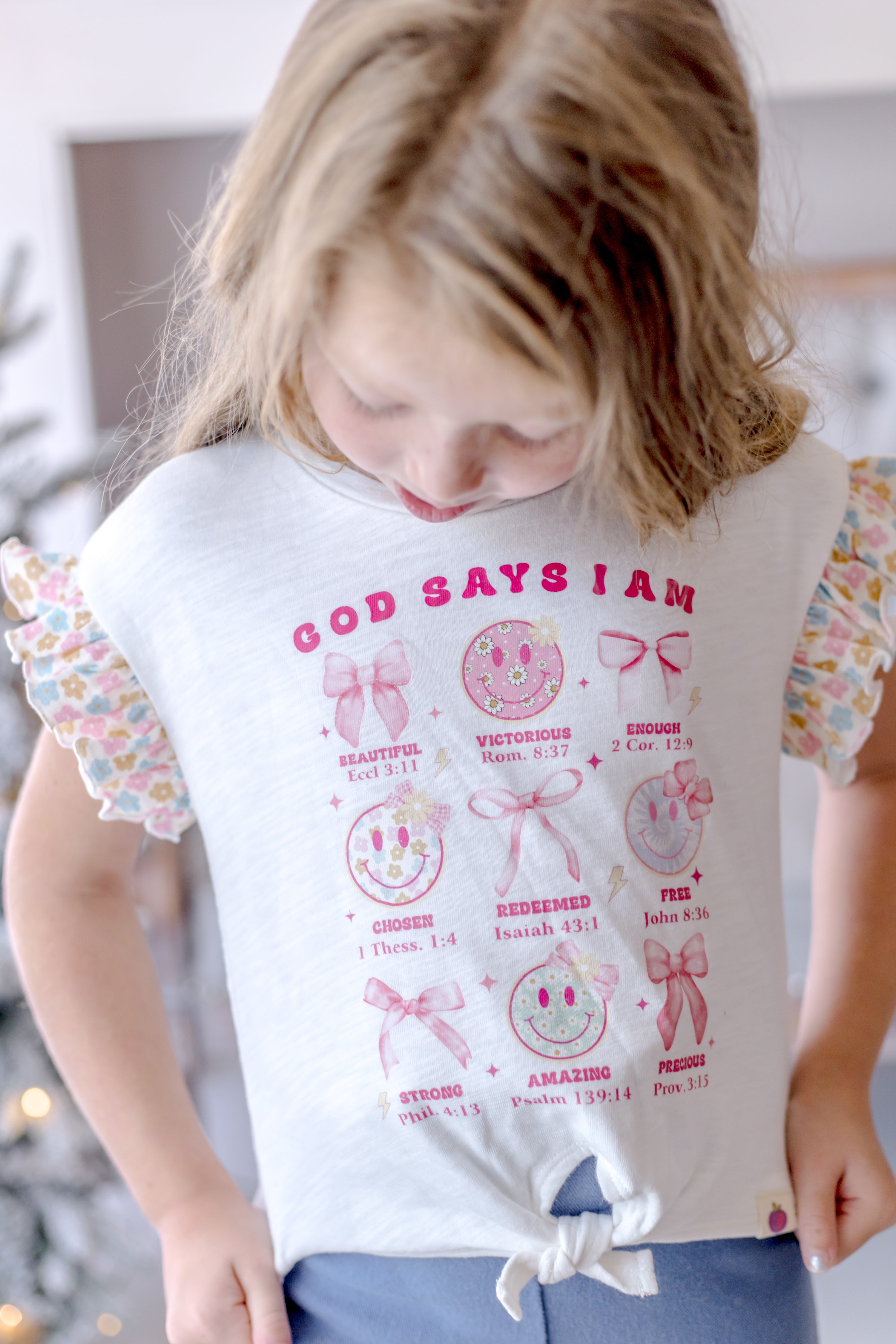 Vintage Eyelet Tee - I Am