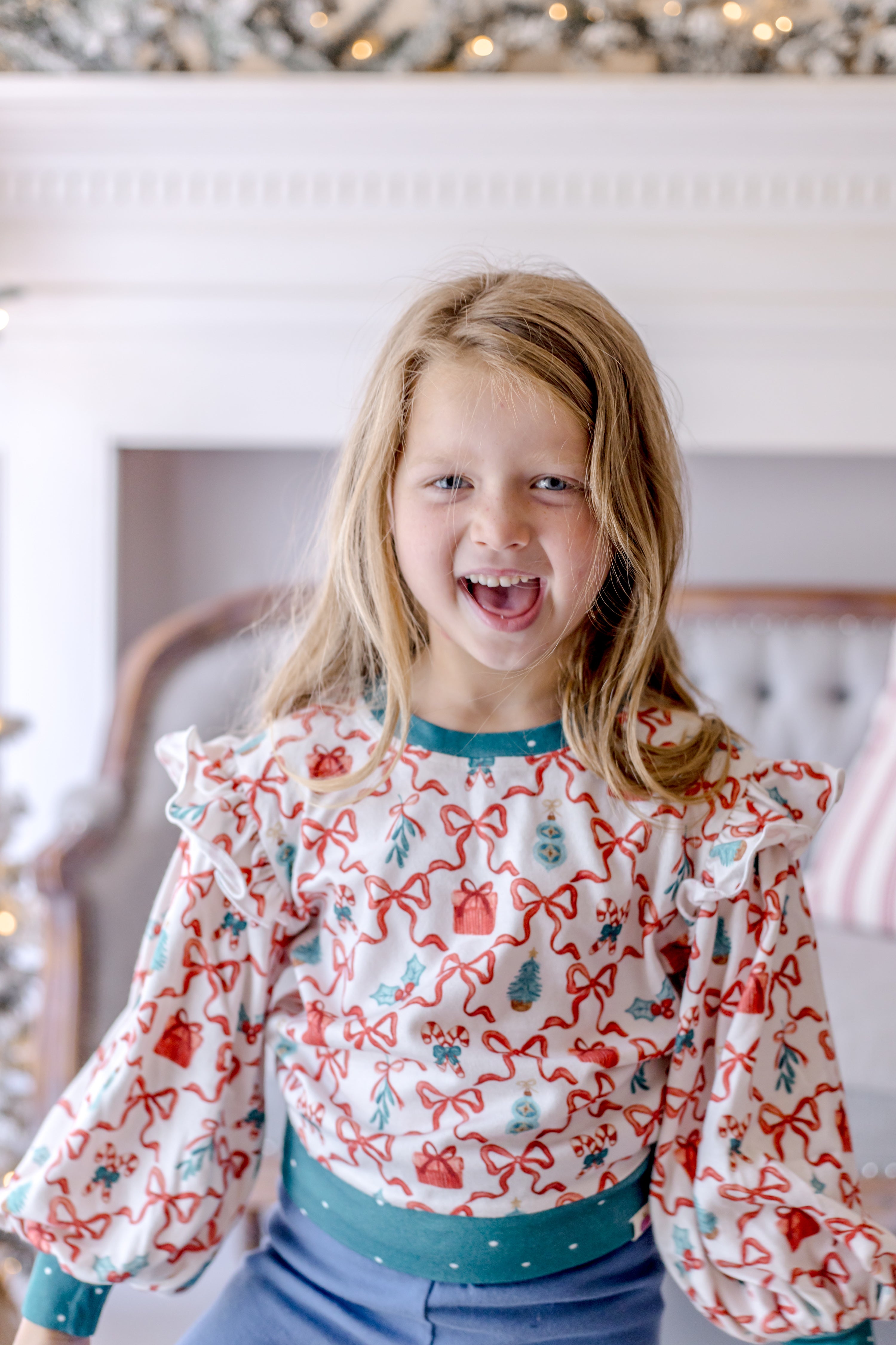 Opal Puff Sleeve Sweater - Trellis Tidings