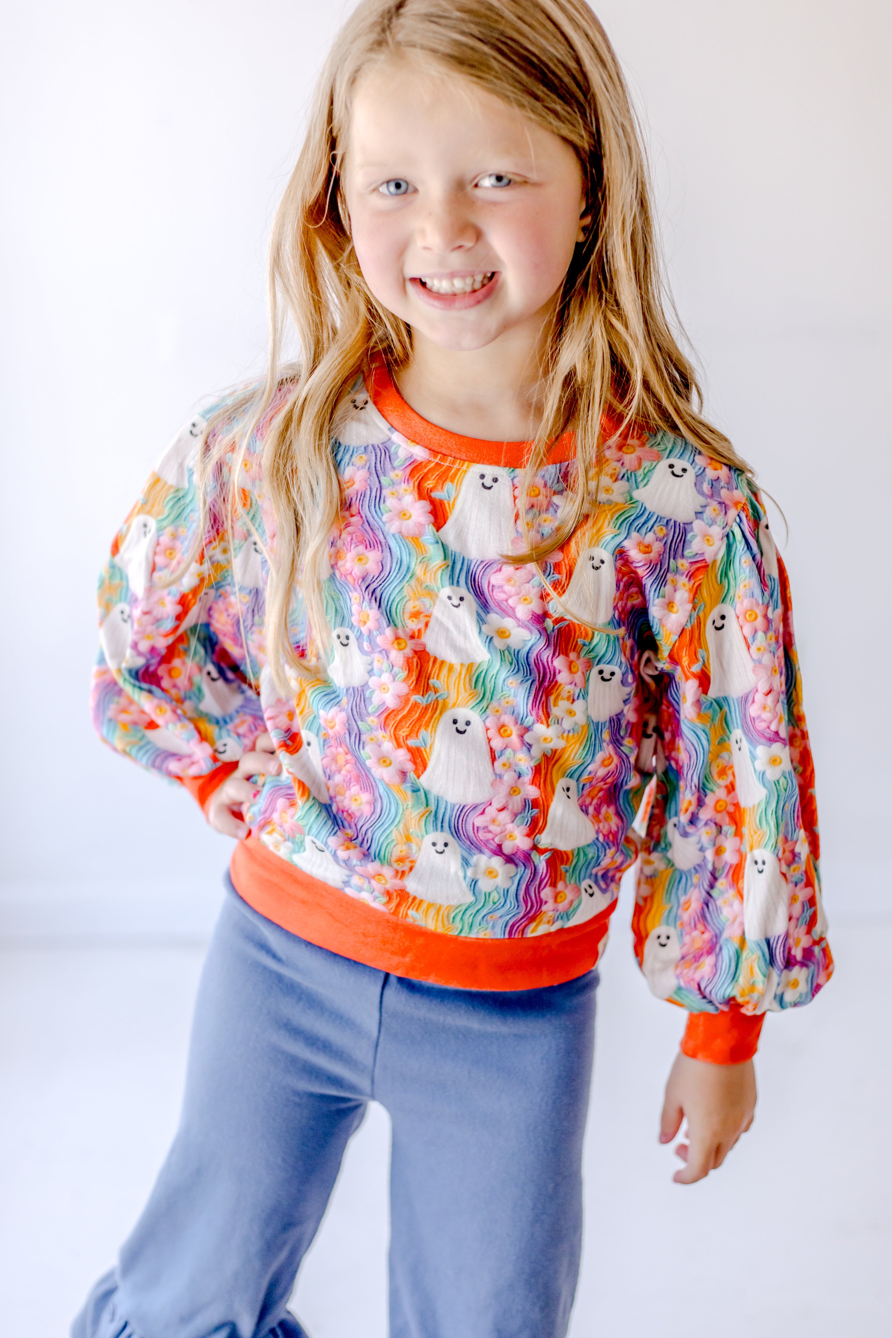 Opal Puff Sleeve Sweater - Boo-tiful Spirits