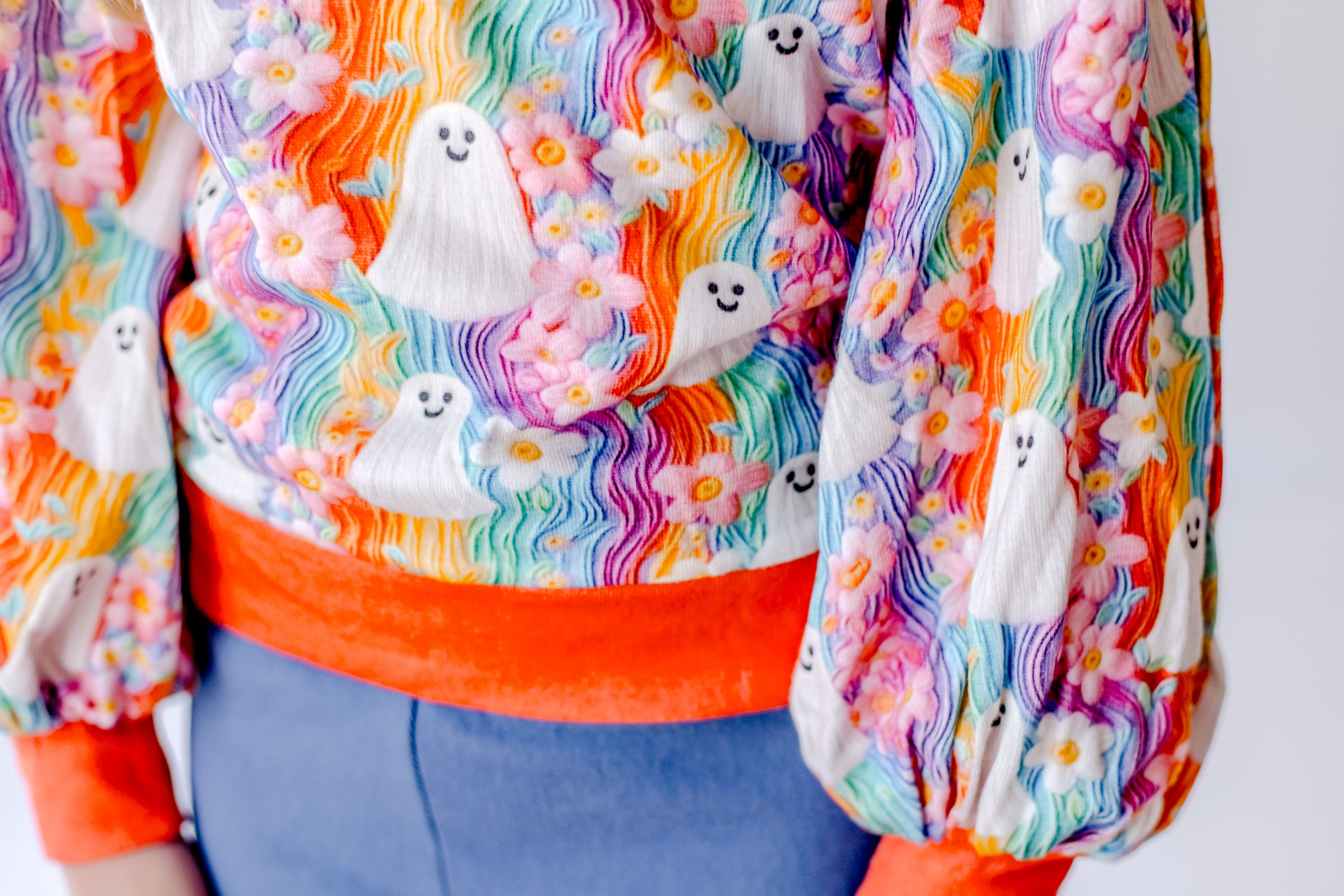 Opal Puff Sleeve Sweater - Boo-tiful Spirits