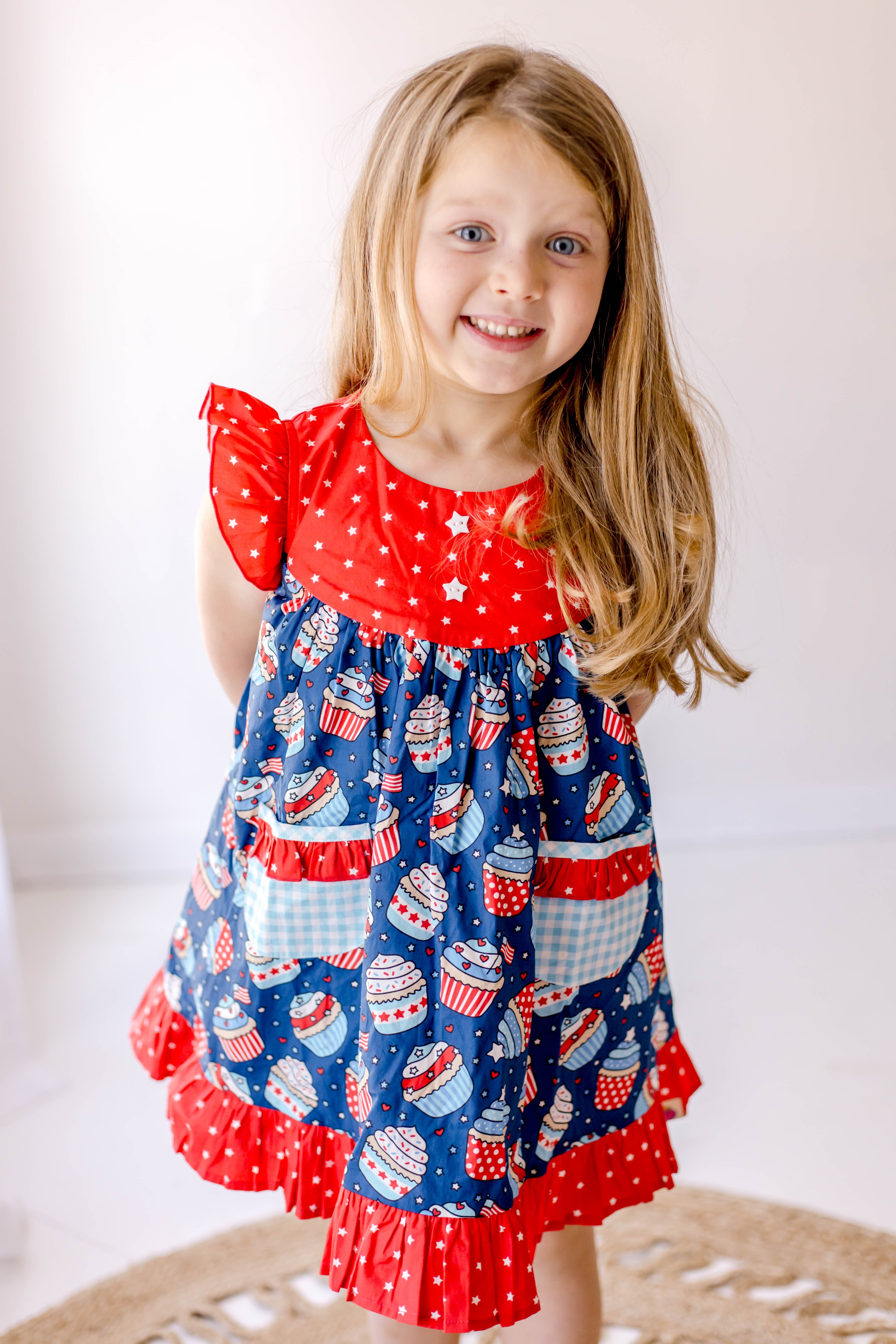 Elara Knit Dress - Patriotic Pastry