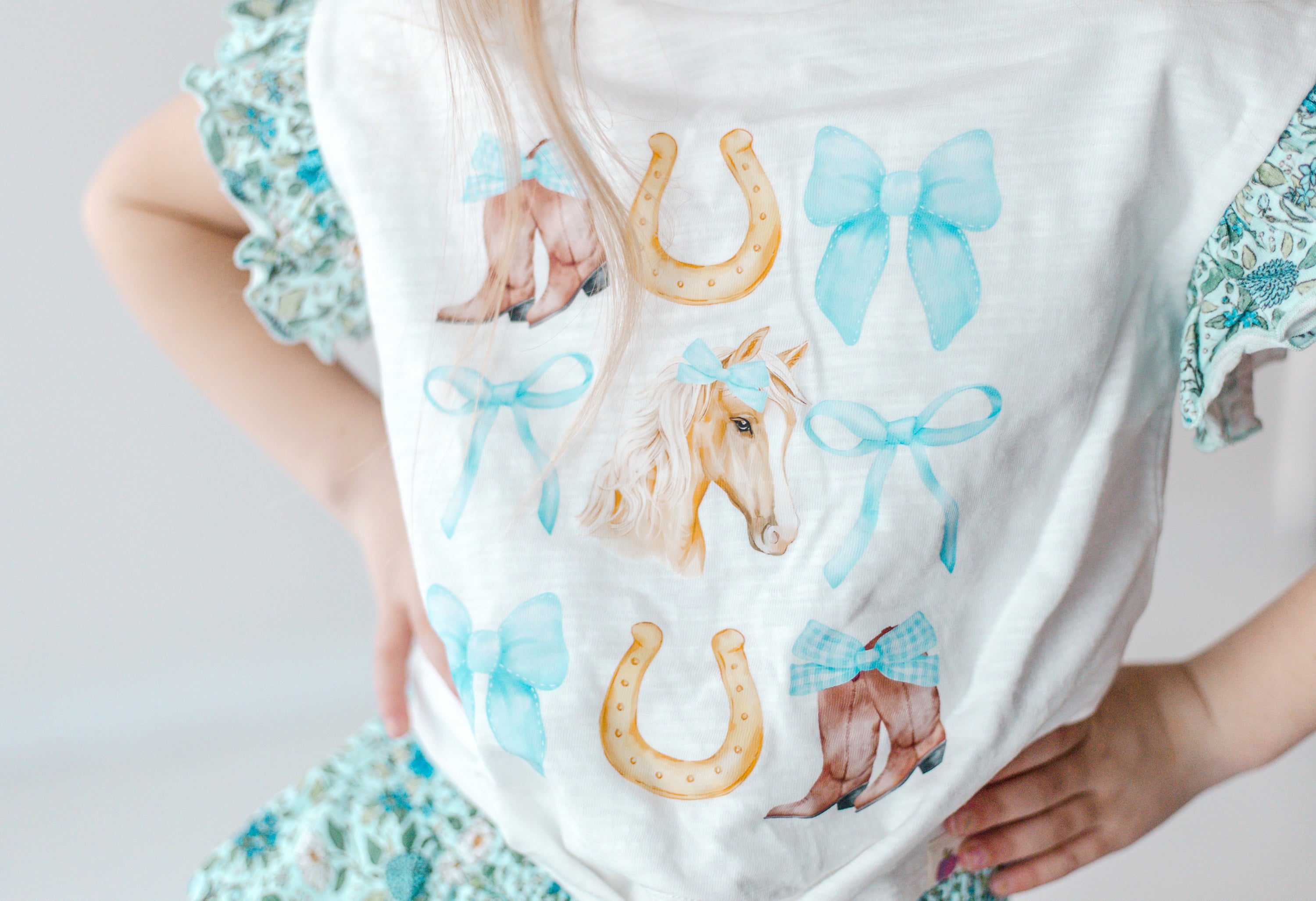 Tie Graphic Tee - Sassy Saddle