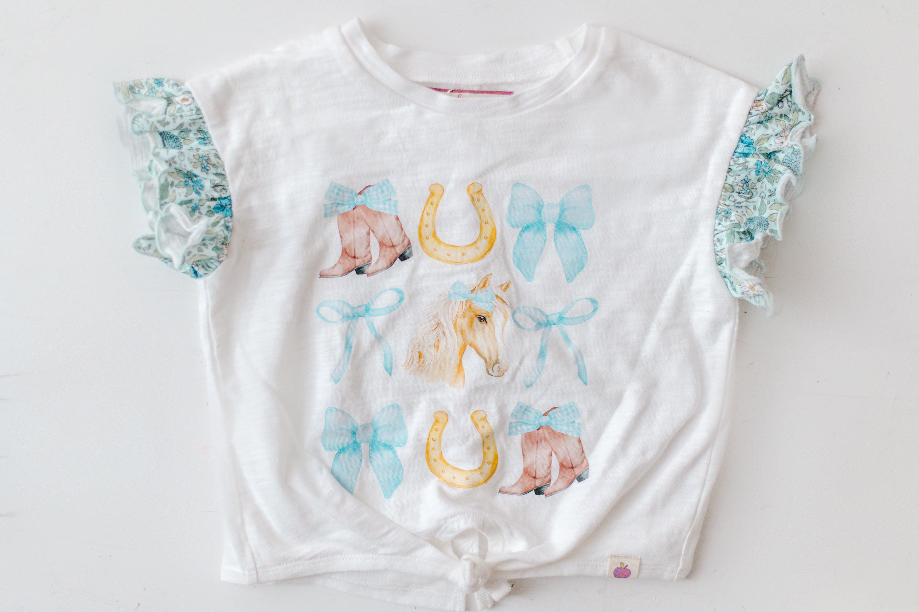 Tie Graphic Tee - Sassy Saddle