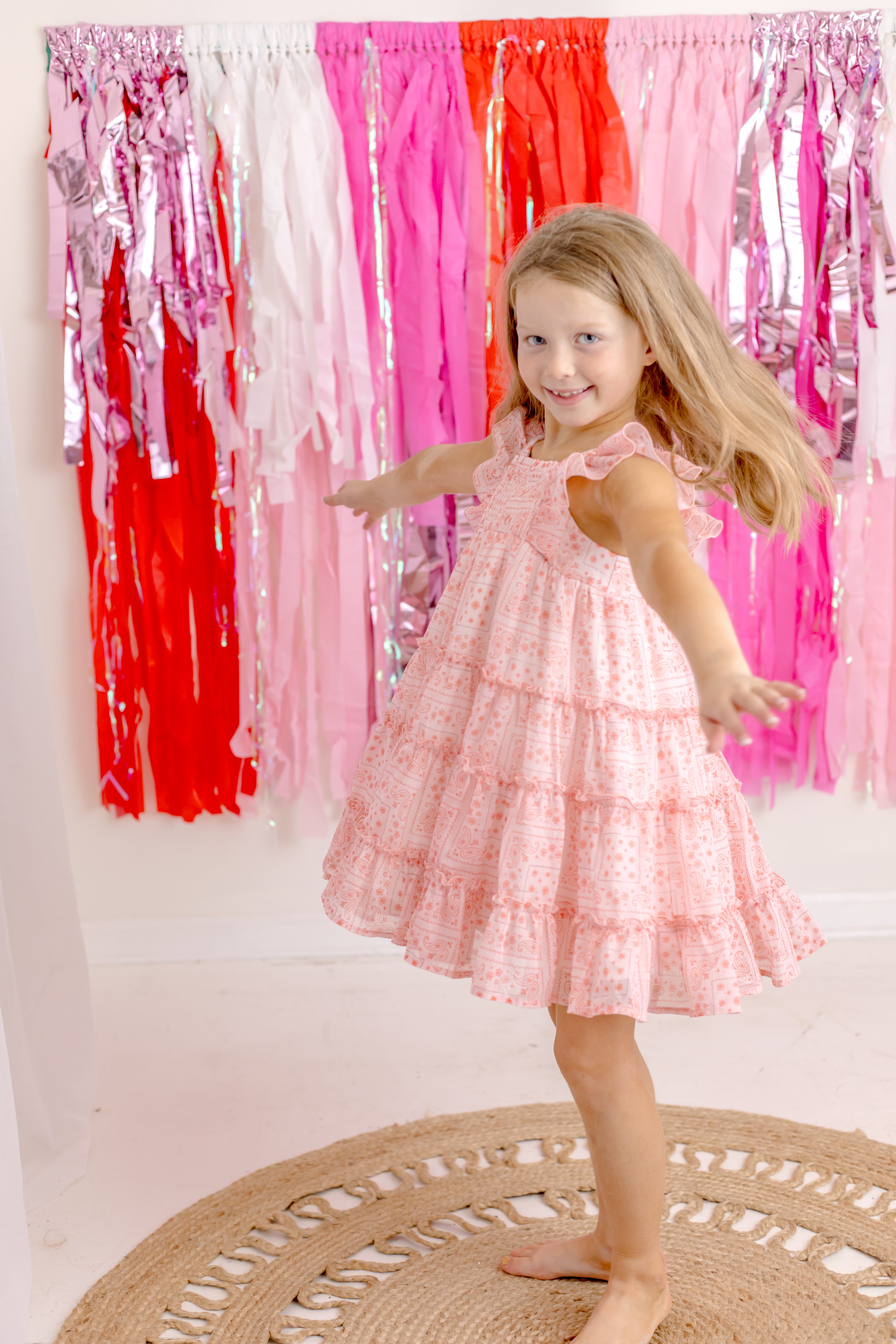 Brielle Shimmer Dress - Bandana Belle