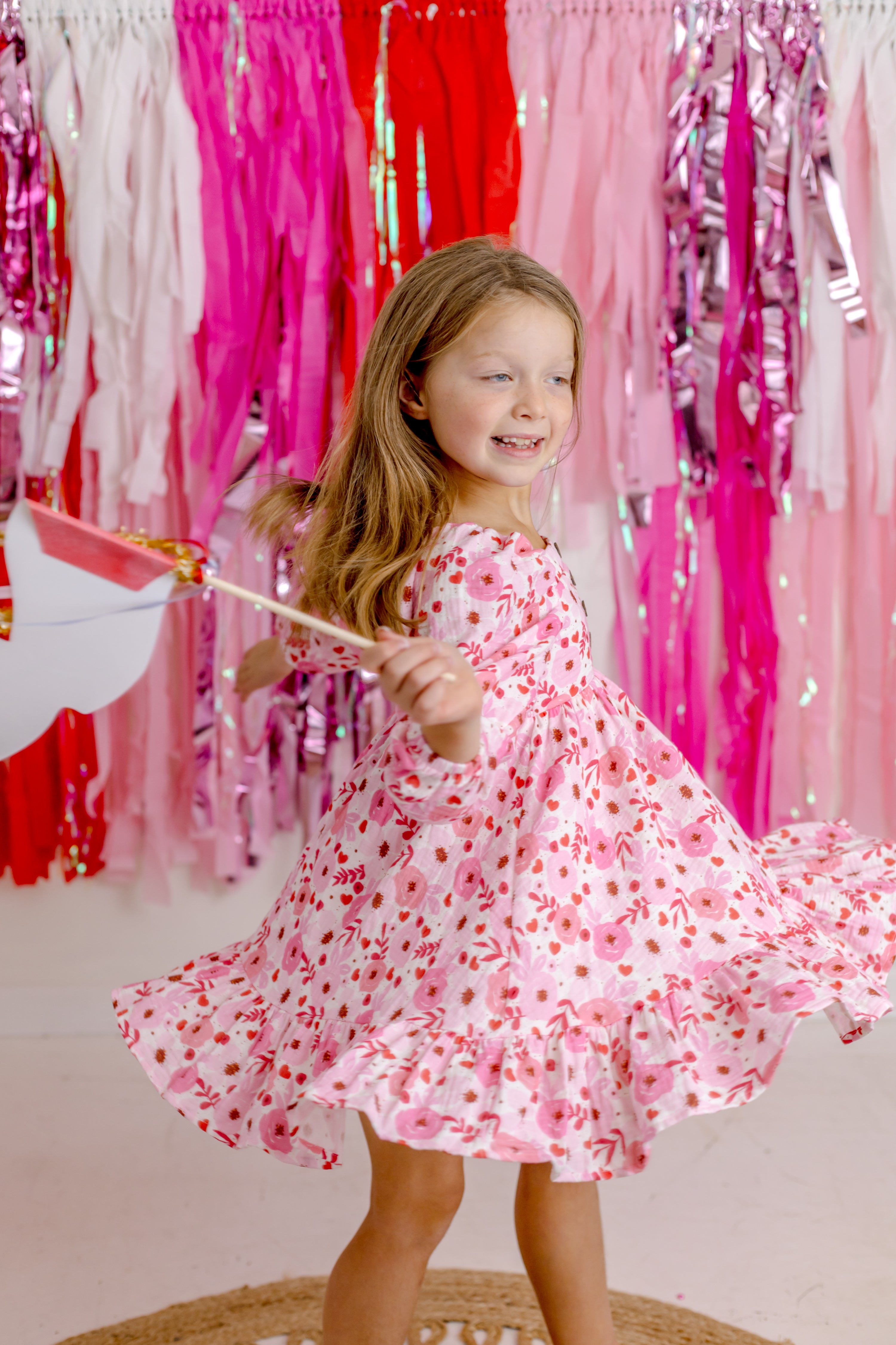 Puff Sleeve Gauze Dress - Sweet Rosebud