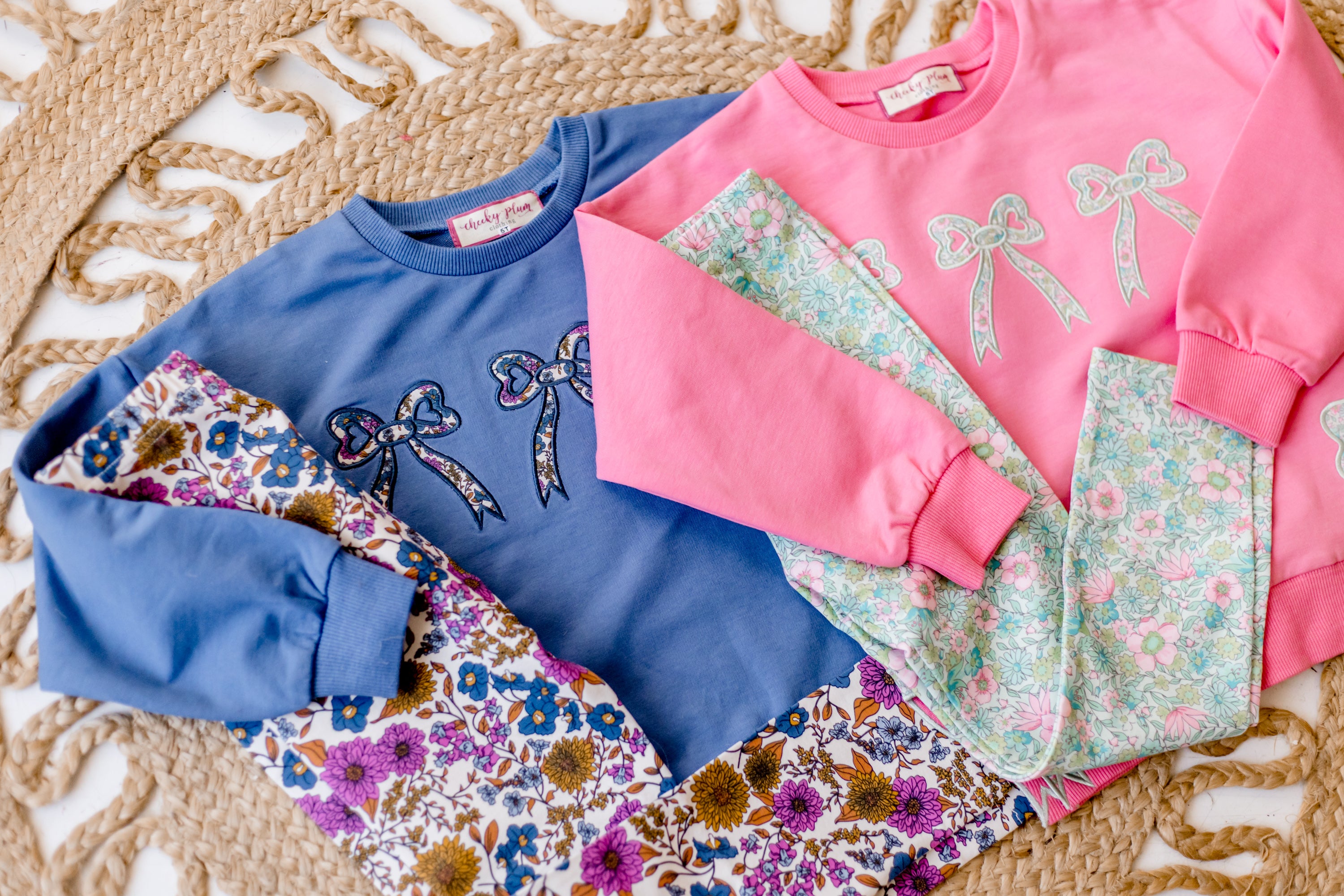 Bow Applique Sweatshirt - Rose Water (Pre-Order)