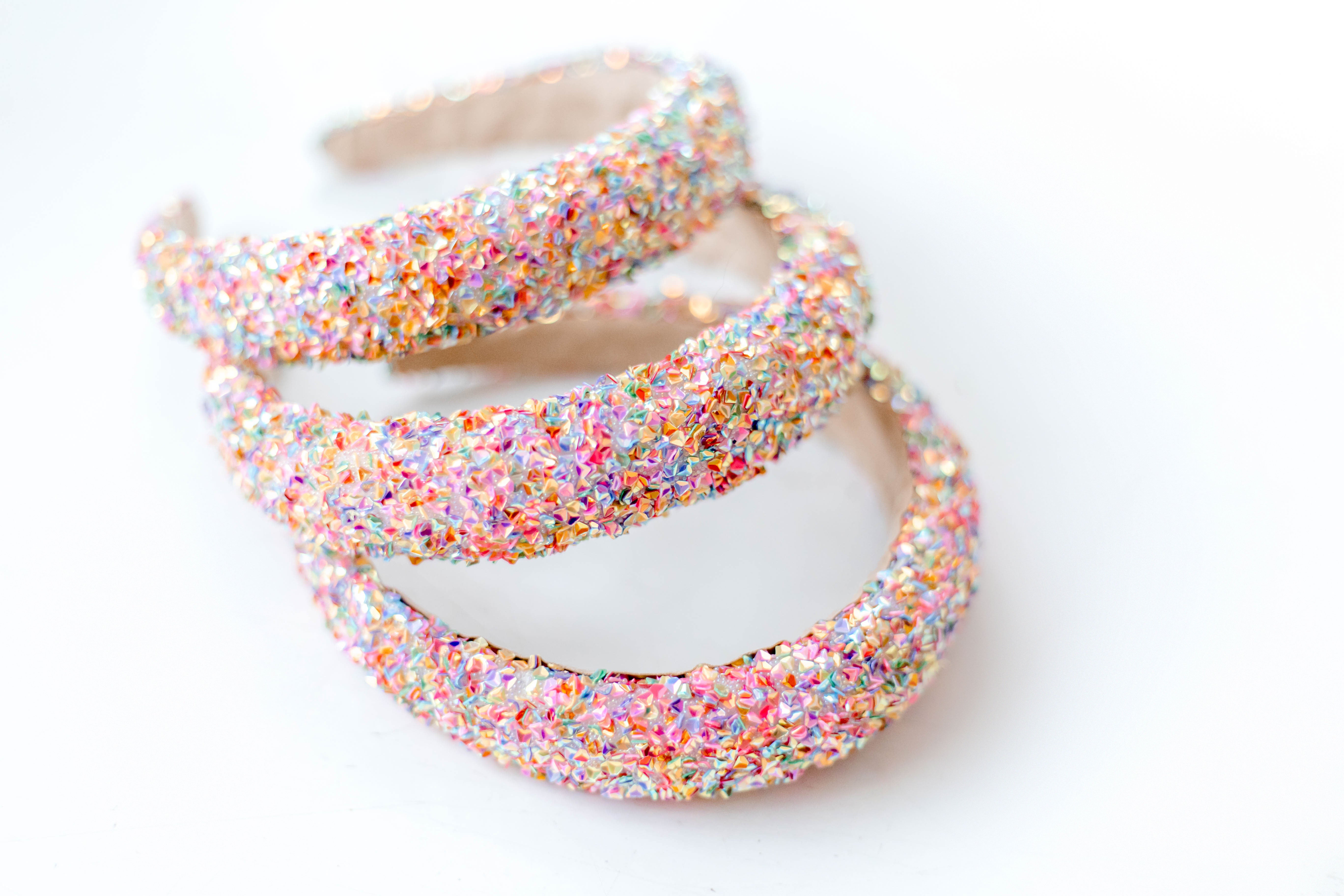 Beaded Headband - Pretty in Pink