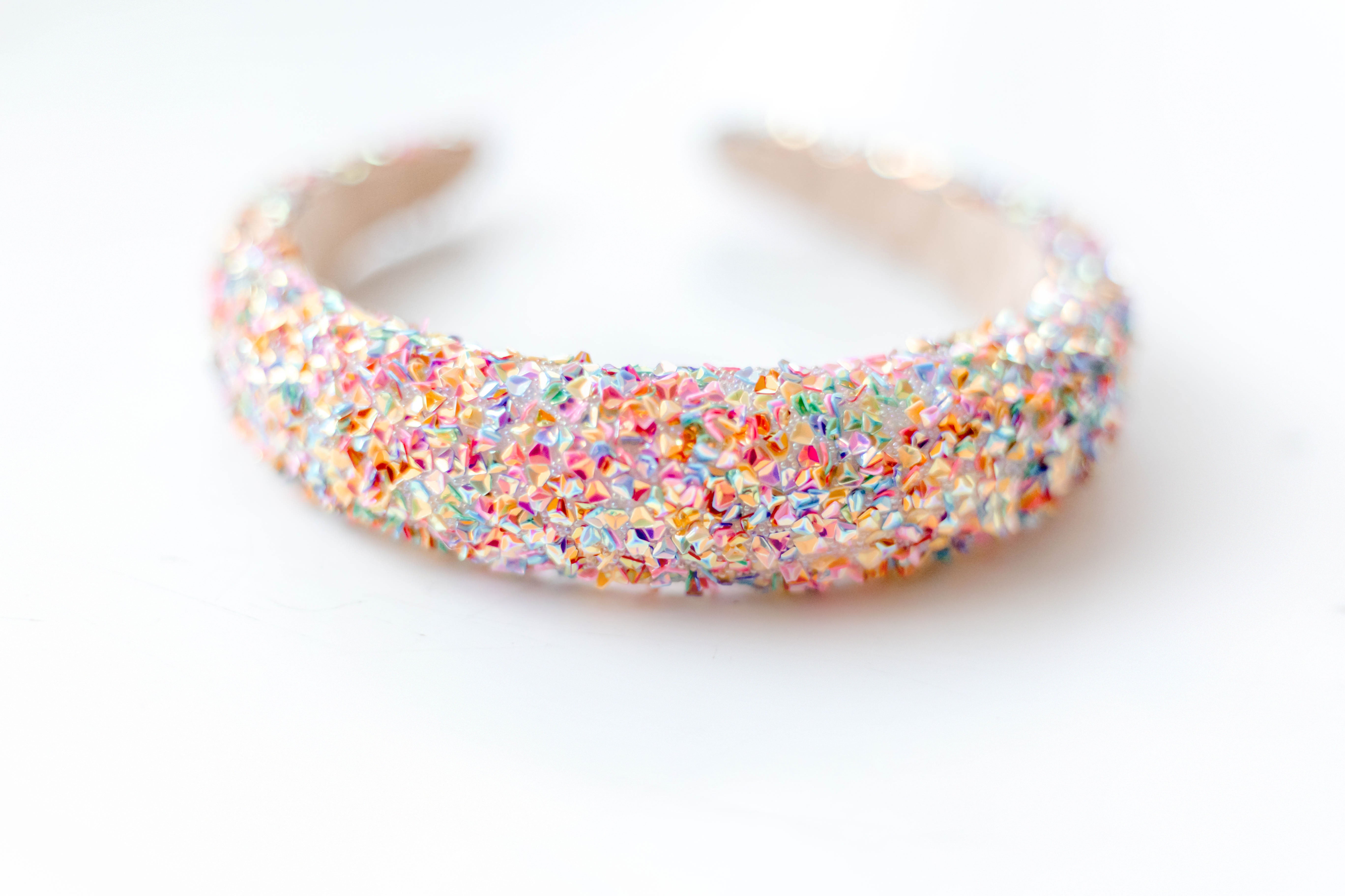 Beaded Headband - Pretty in Pink