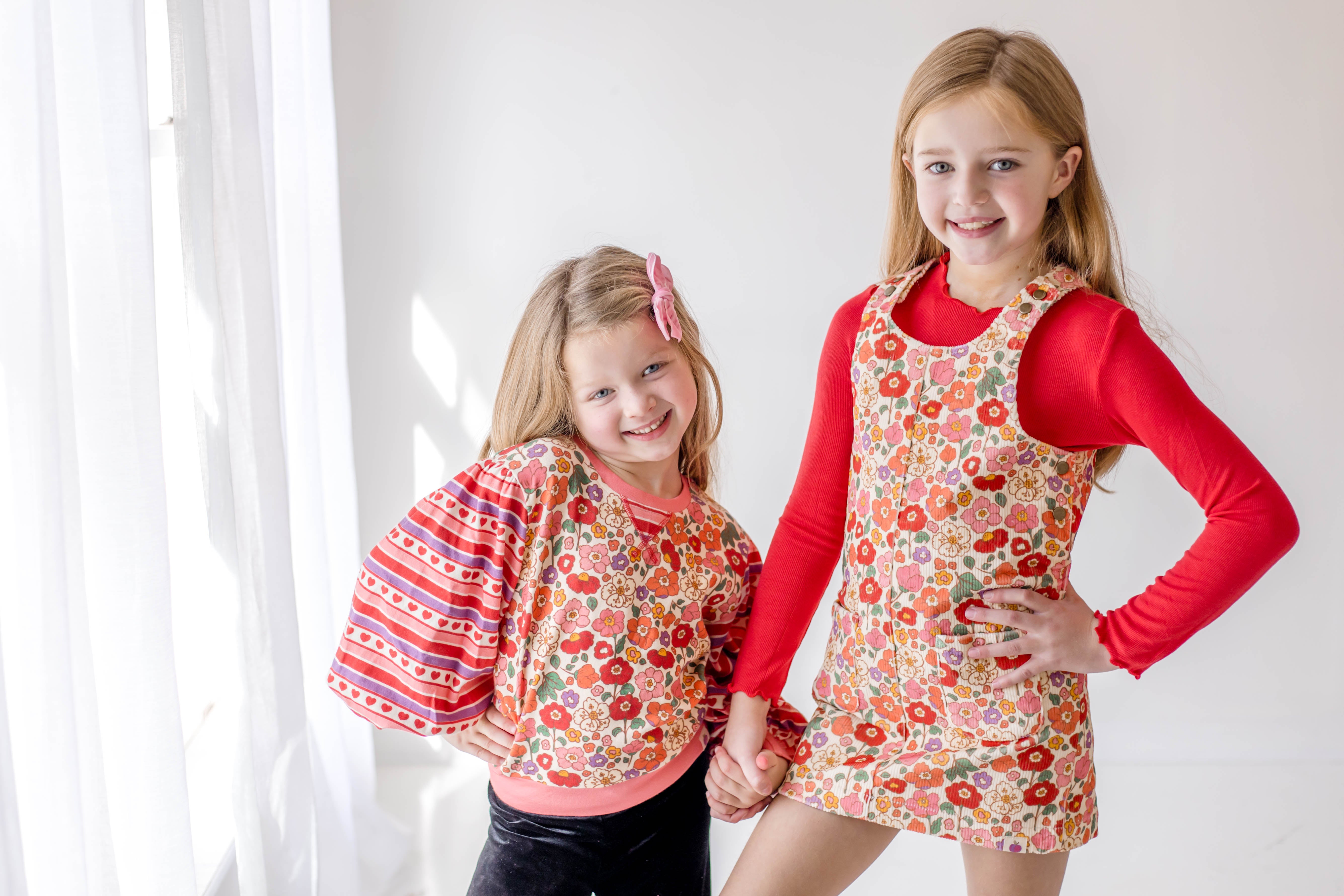 Opal Puff Sleeve Sweater - Romantic Blossom