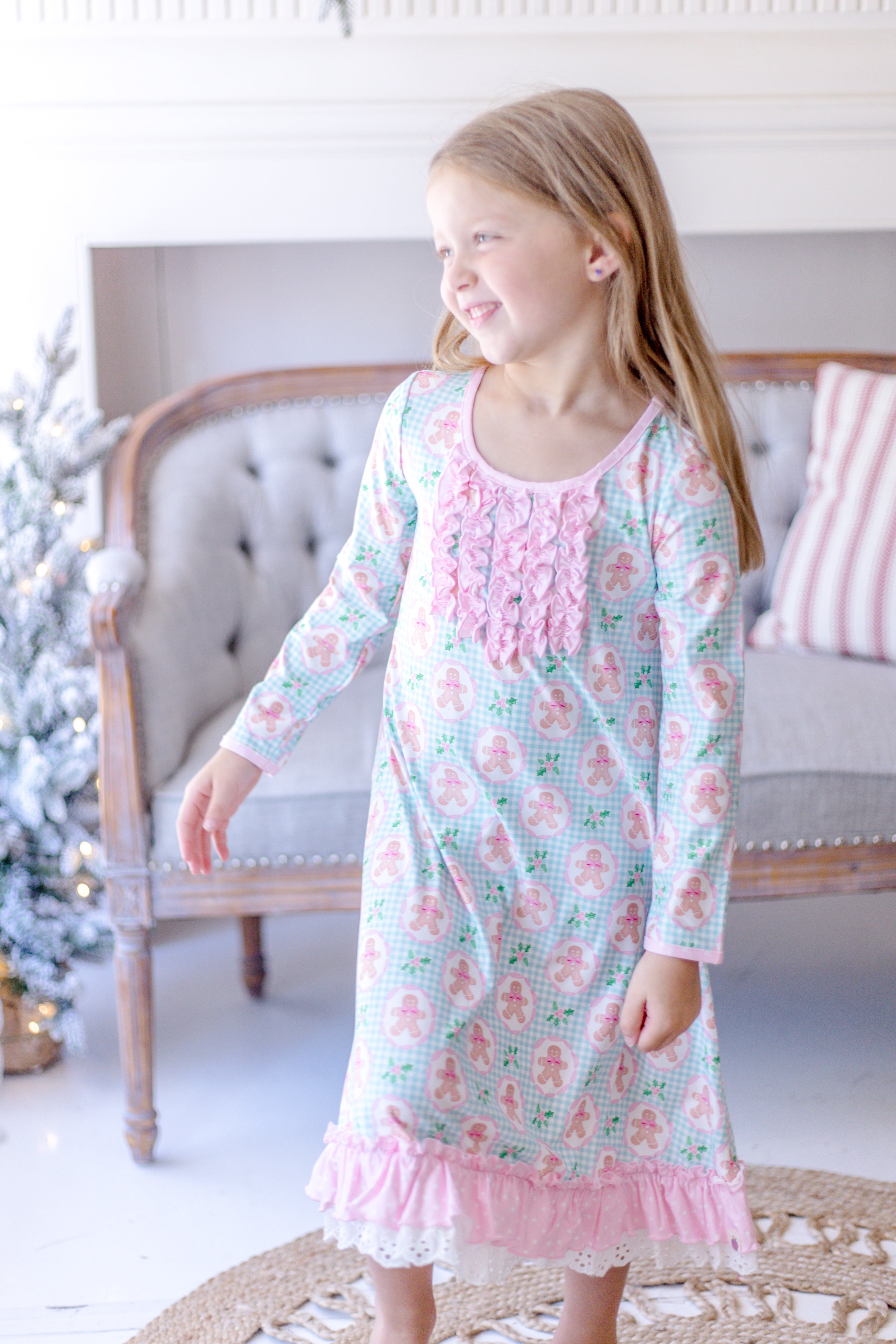 Loungewear Gown - Gingerbread Delight