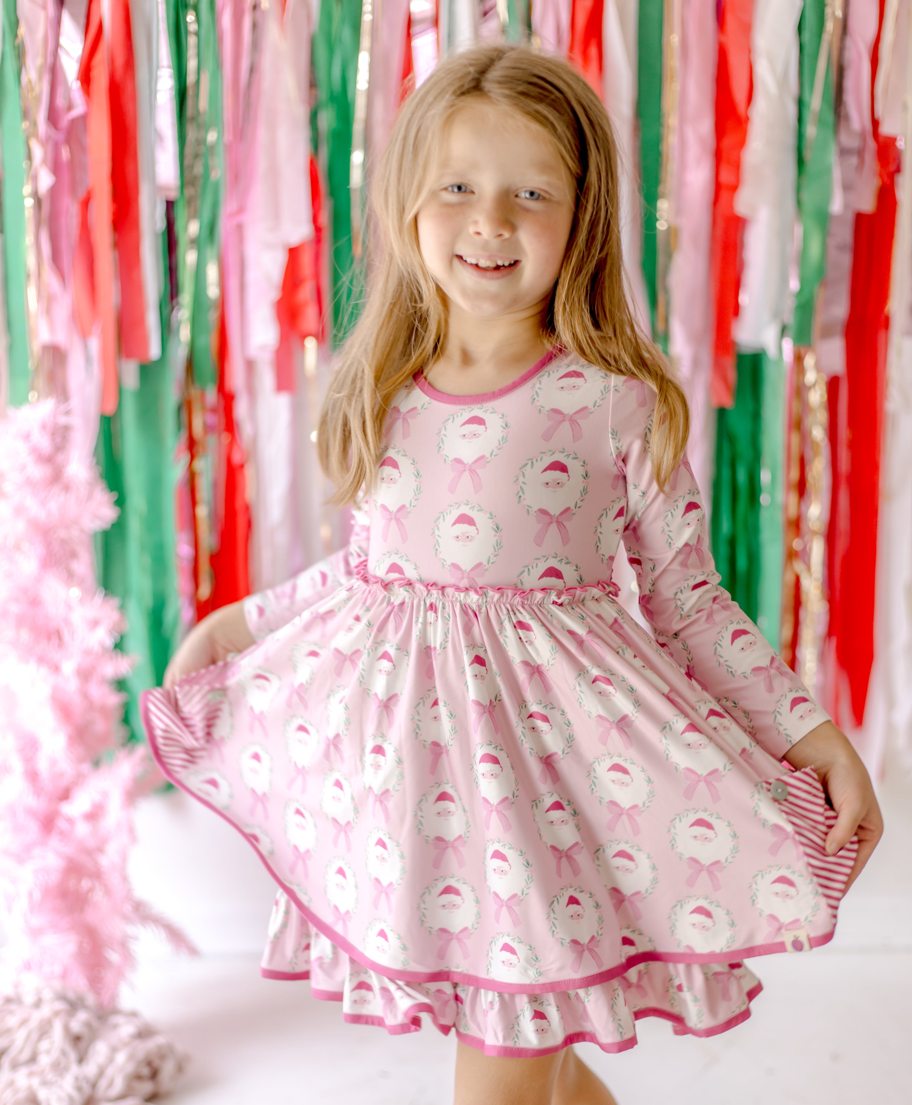 Myra Knit Dress - Sugarplum Santa (Pre-Order)