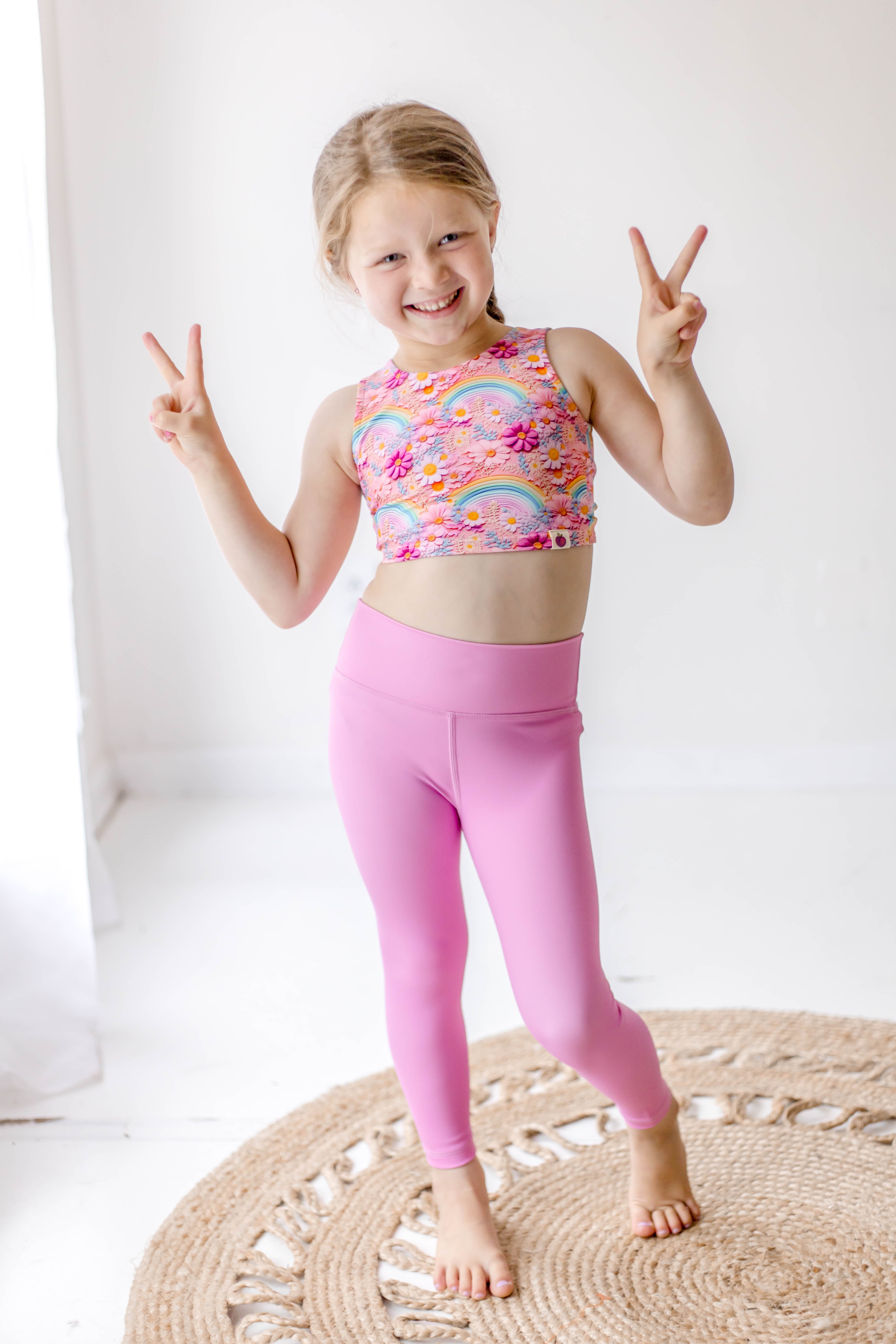 Active Leggings - Chasing Rainbows (Runs Small)