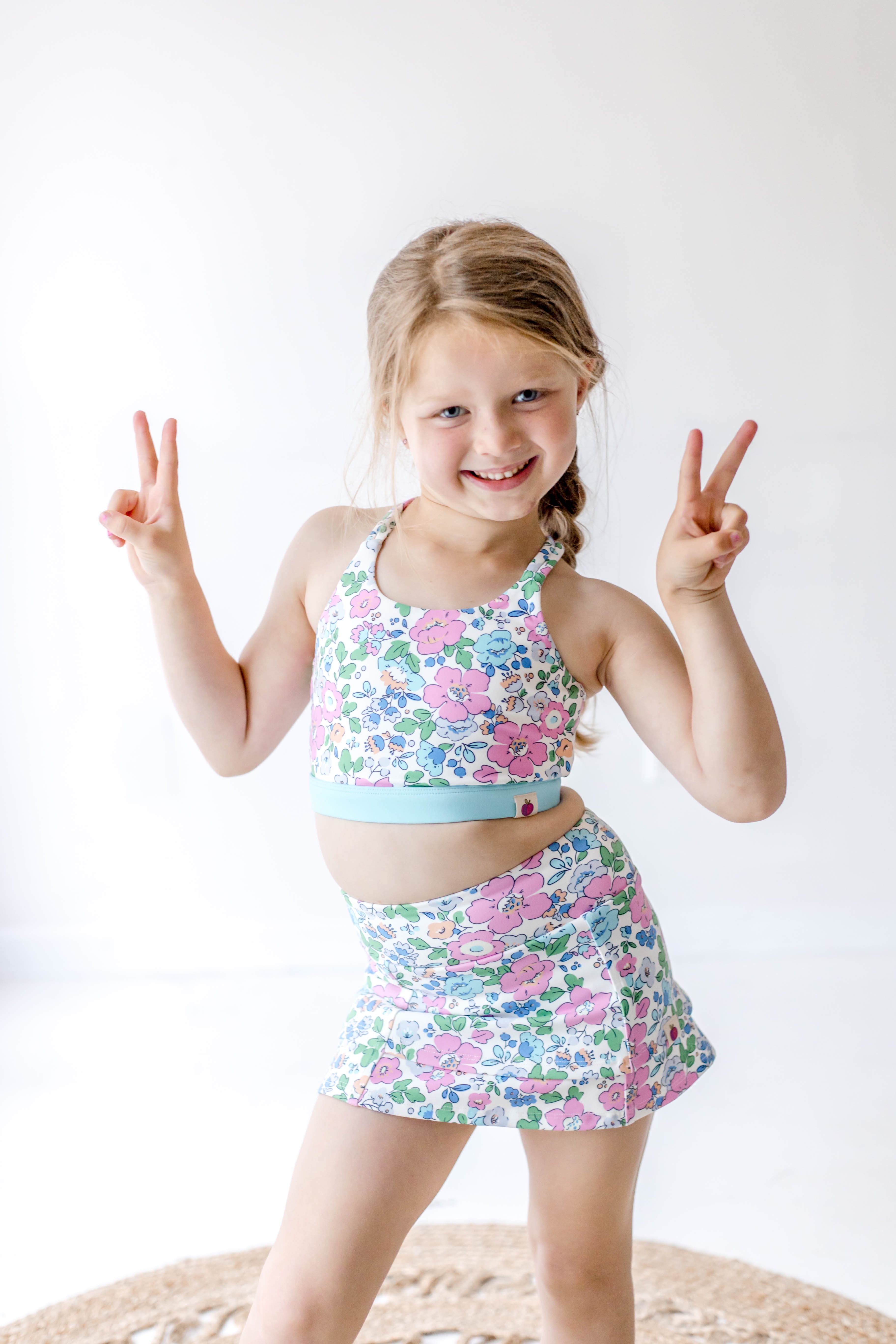 Active Crop Top - Sapphire Sands (Runs Small)