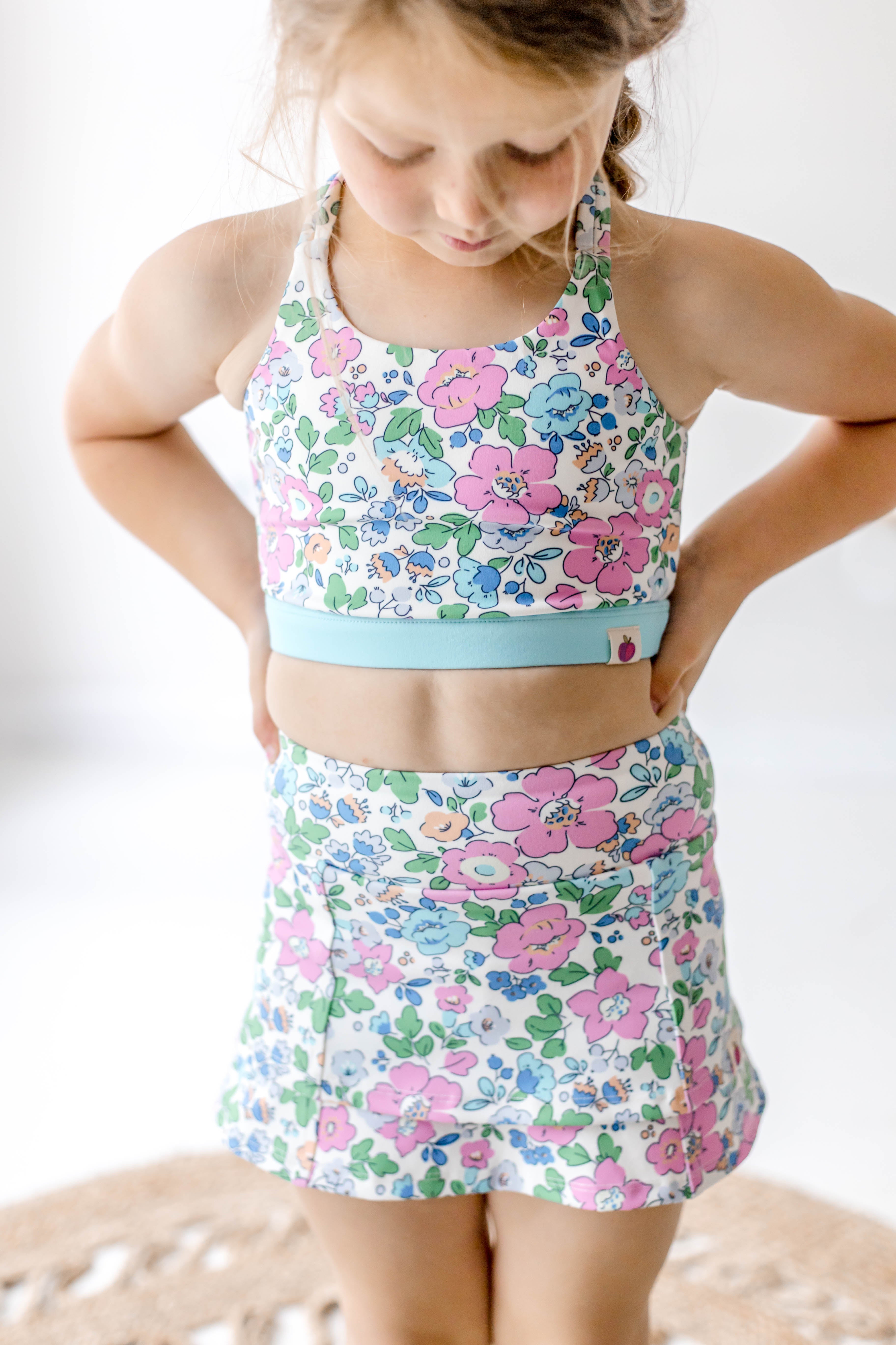 Active Crop Top - Sapphire Sands (Runs Small)