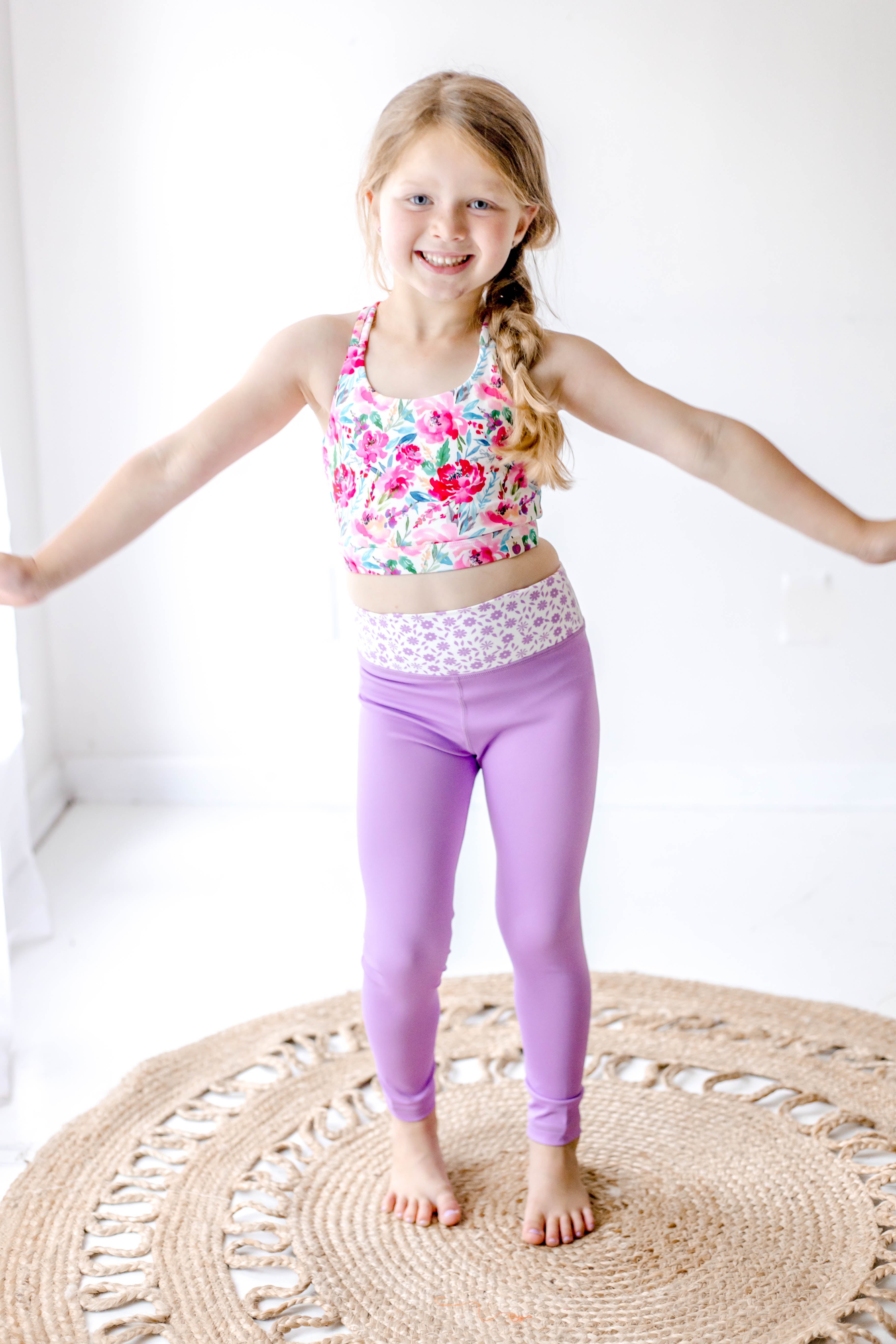 Active Leggings - Sakura Blossom (Runs Small)
