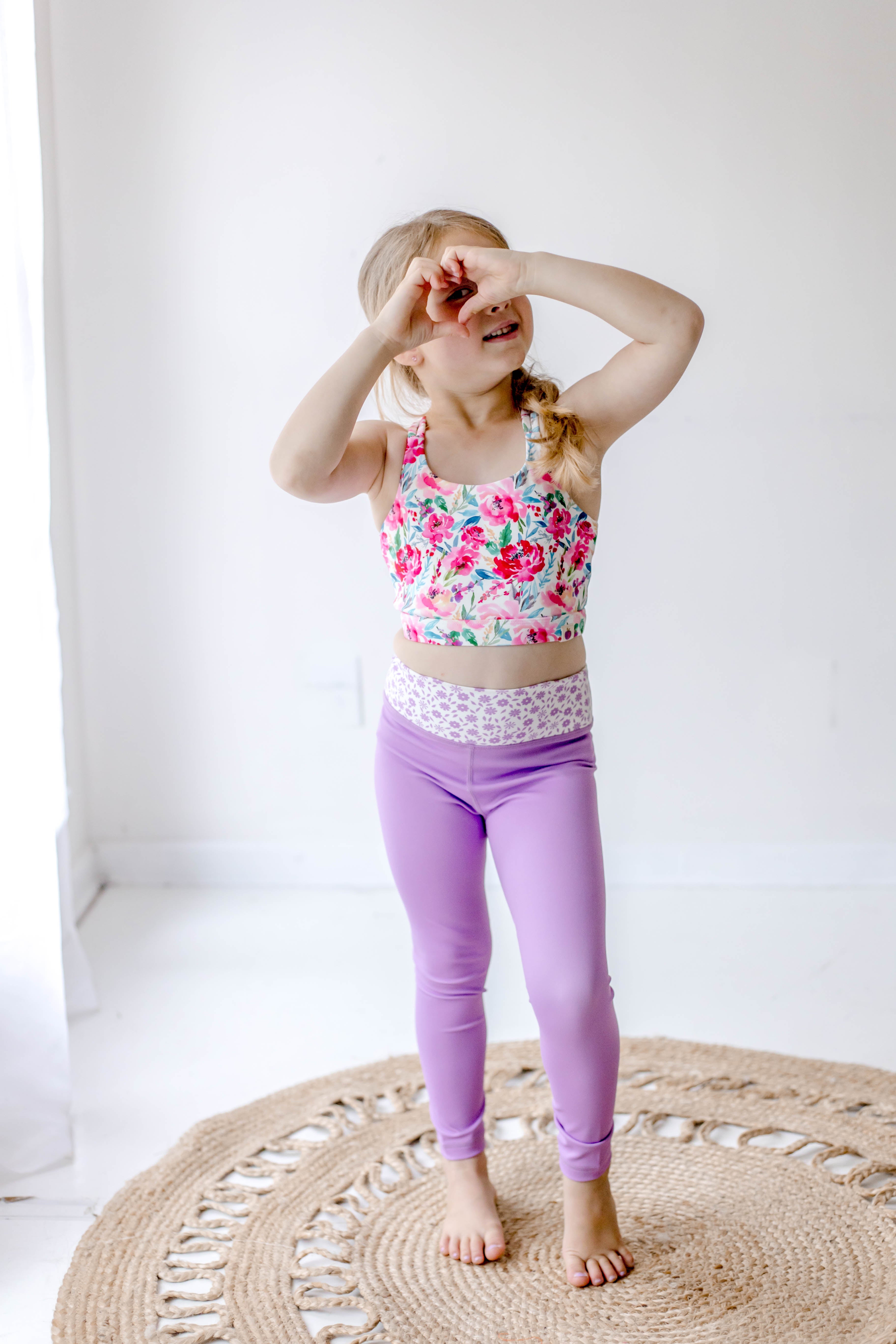 Active Leggings - Sakura Blossom (Runs Small)