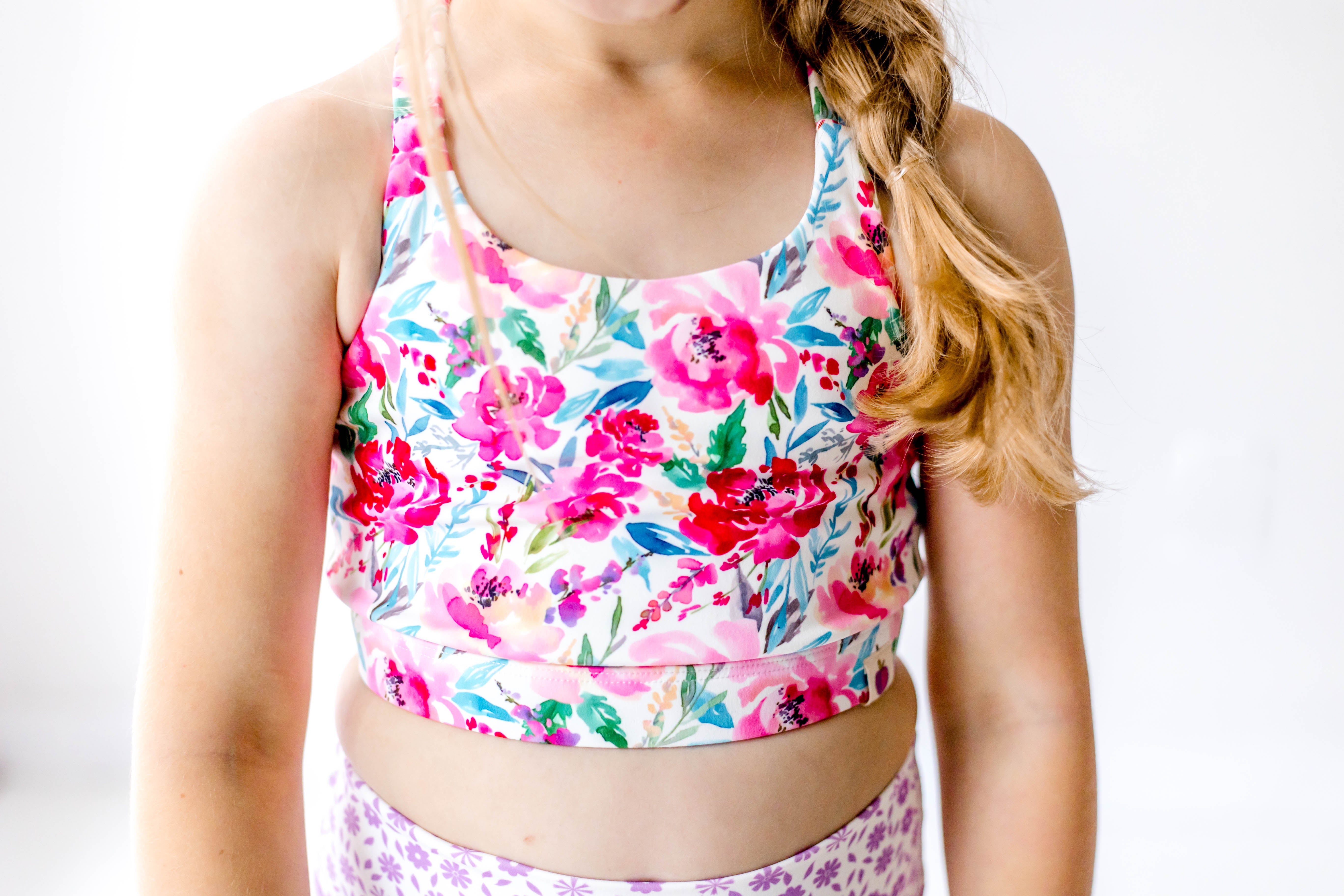 Active Crop Top - Sakura Blossom (Runs Small)