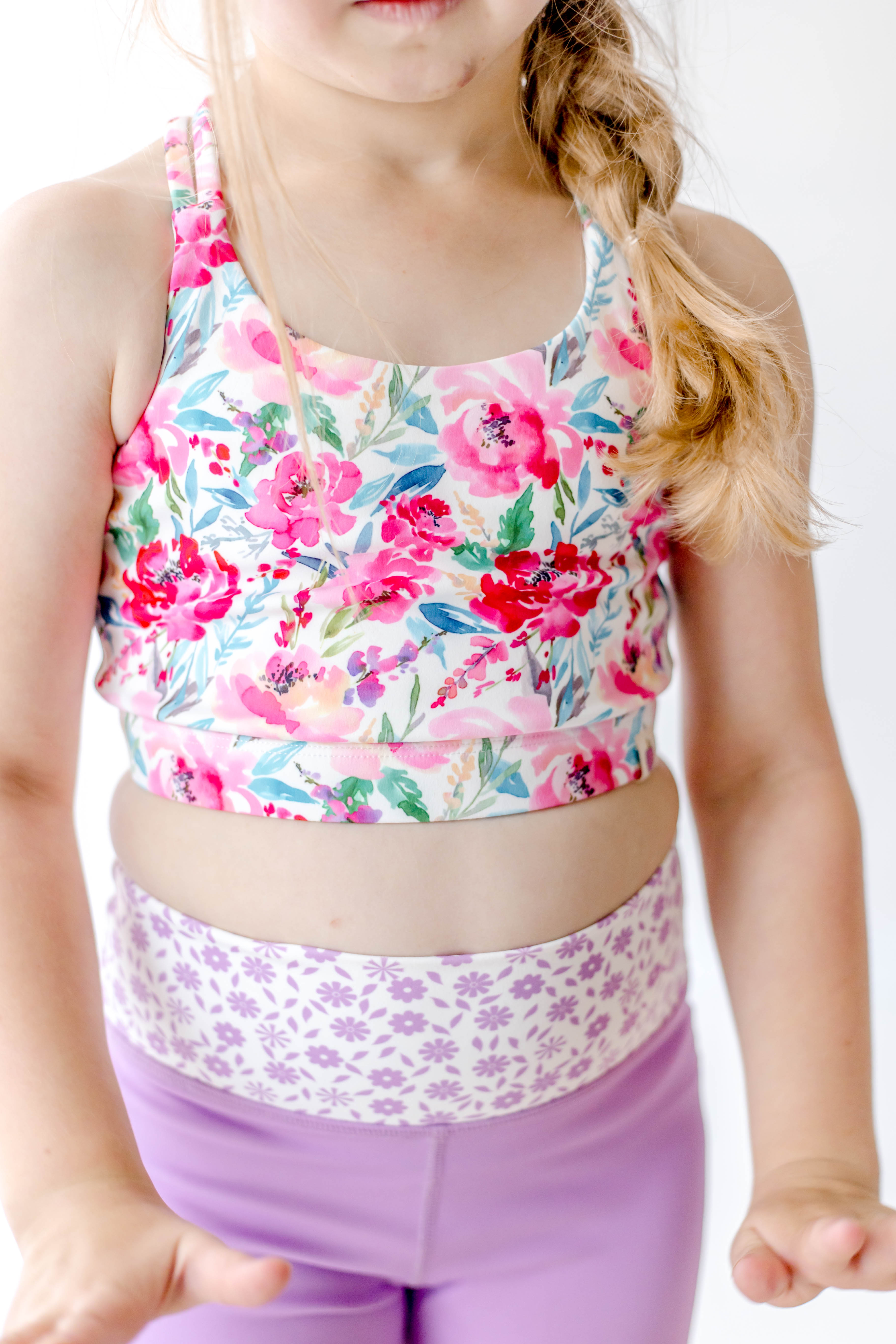 Active Crop Top - Sakura Blossom (Runs Small)