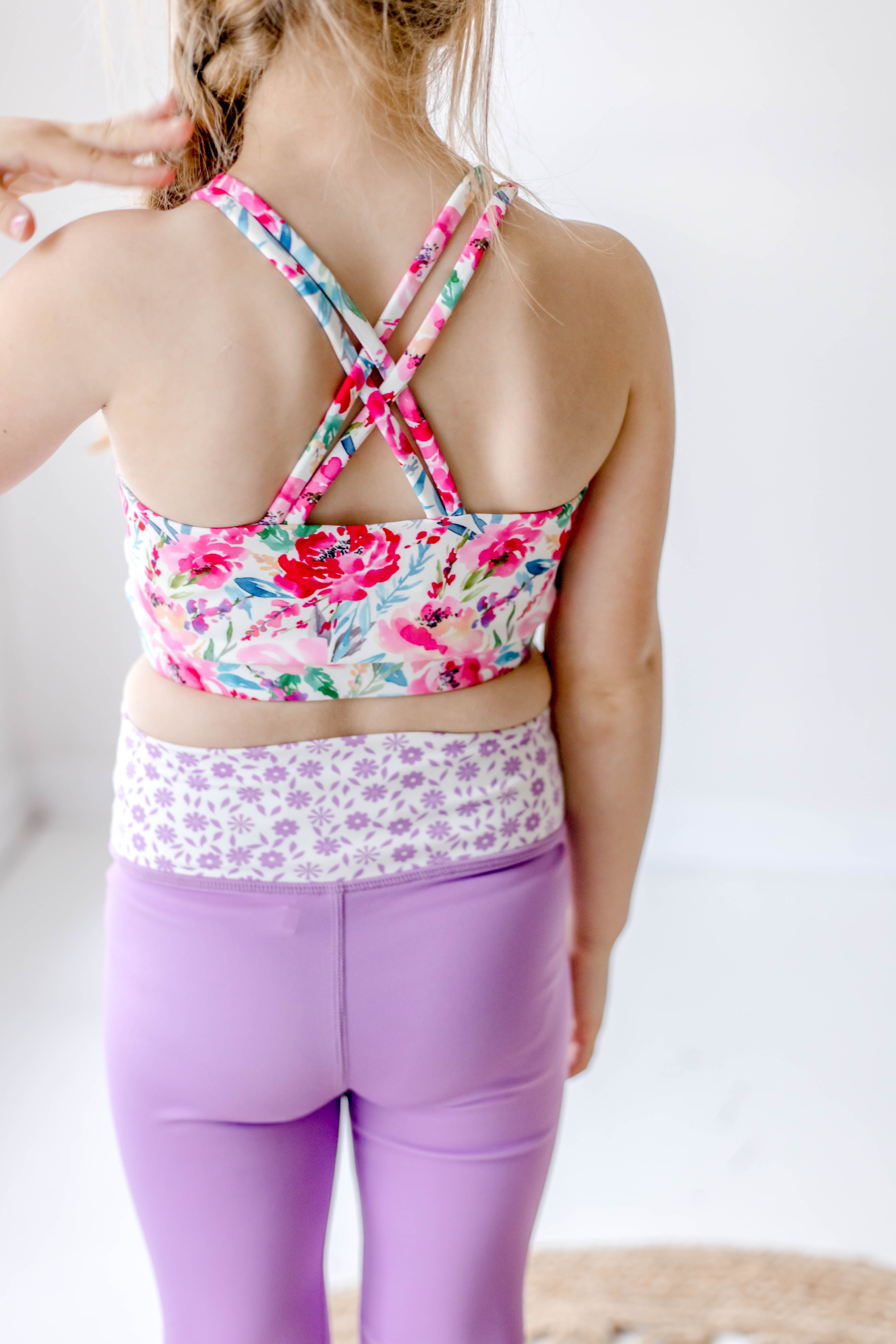 Active Crop Top - Sakura Blossom (Runs Small)