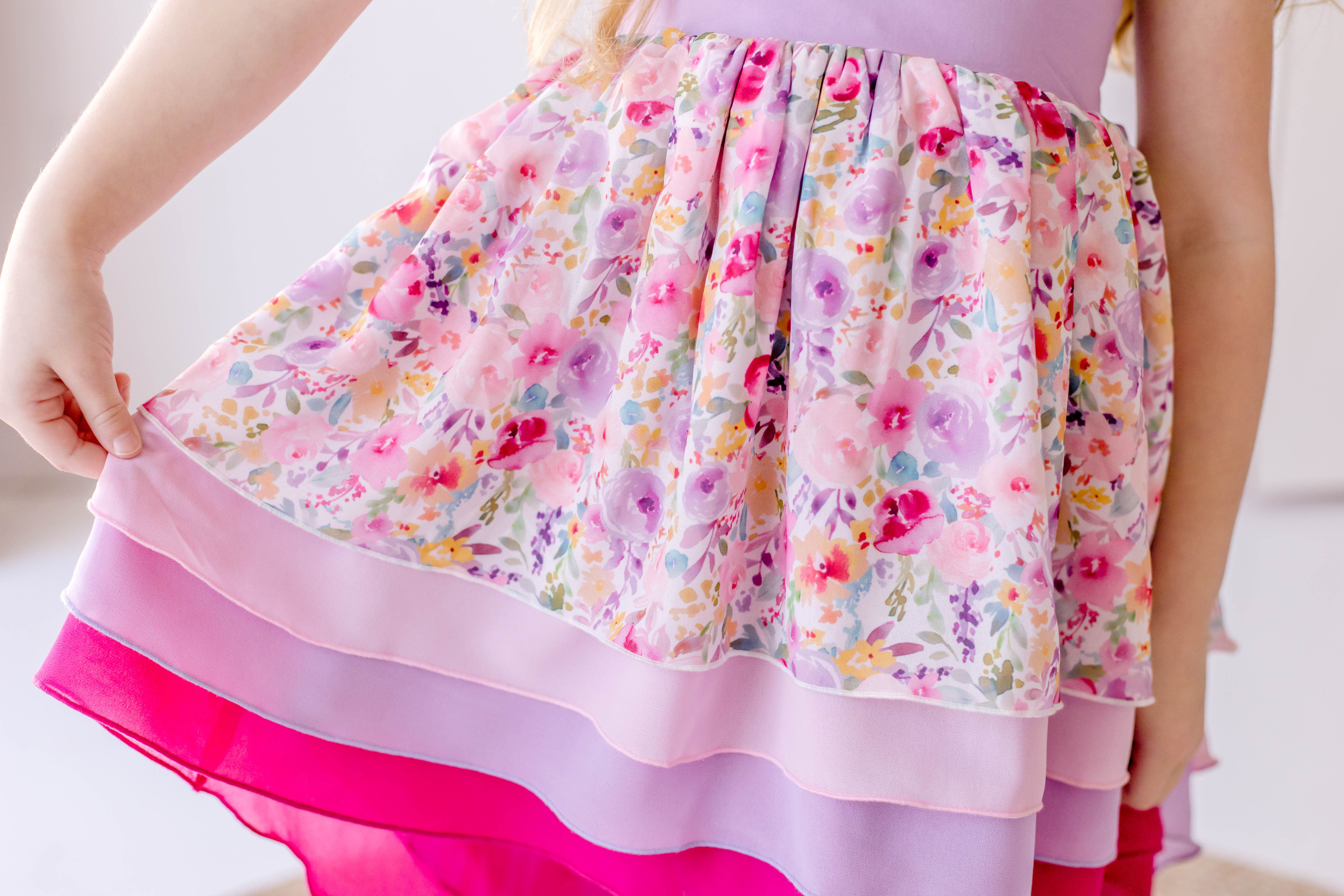 Zoe High-Low Dress - Bloom Burst (Final Sale)