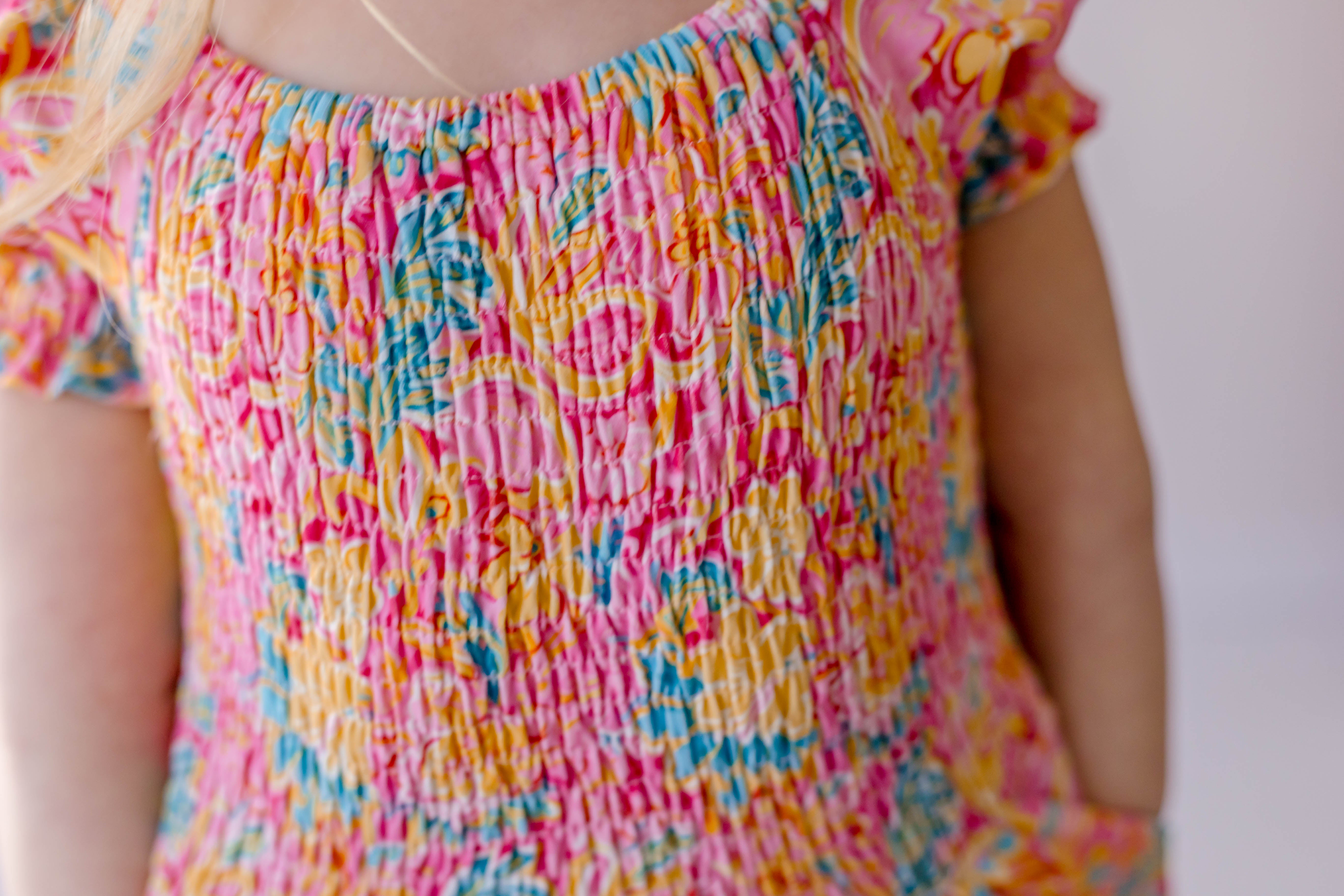 Quinn Romper - Hula Pink
