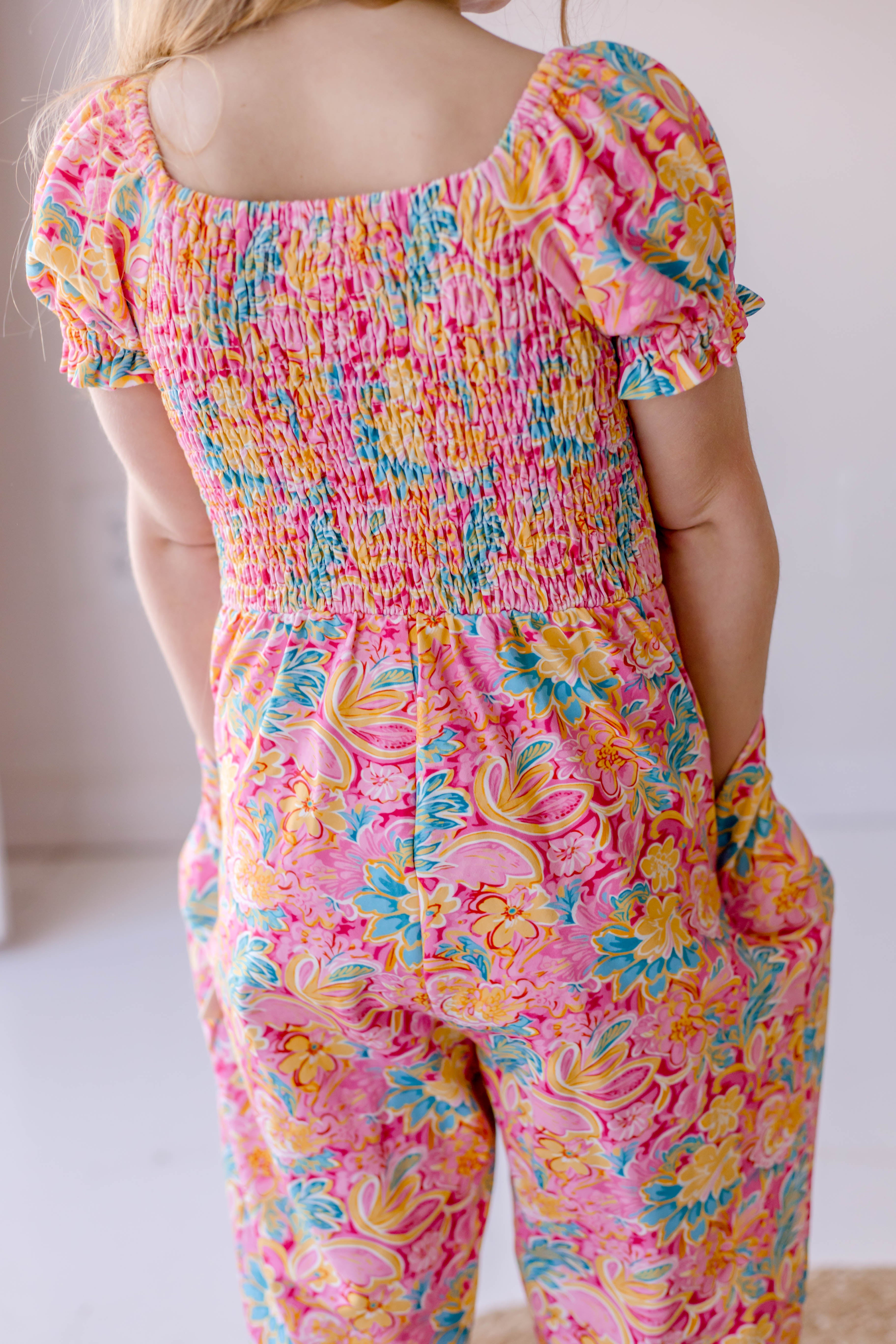 Quinn Romper - Hula Pink