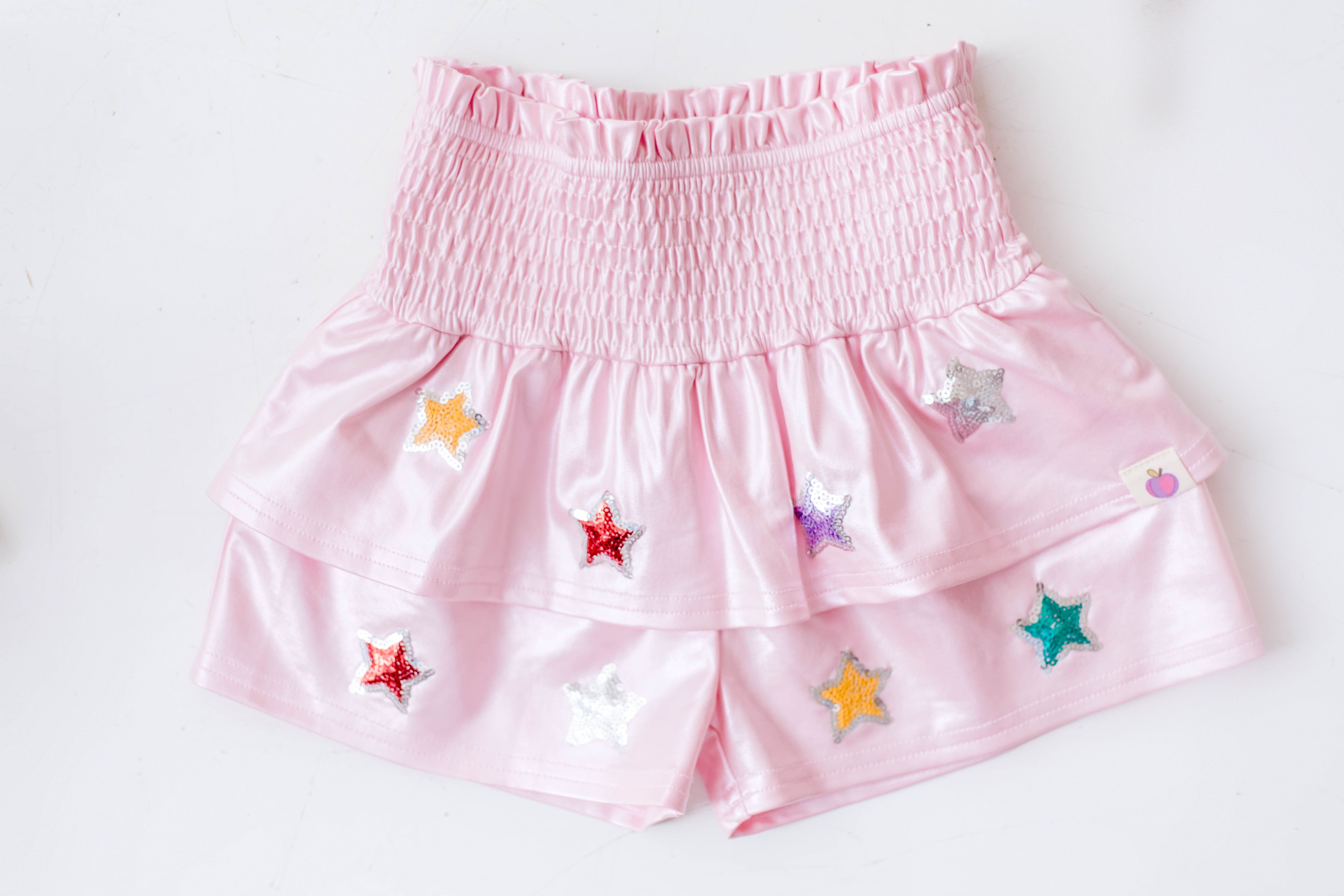 Flowy Metallic Shorts - Shooting Star (Runs Small)