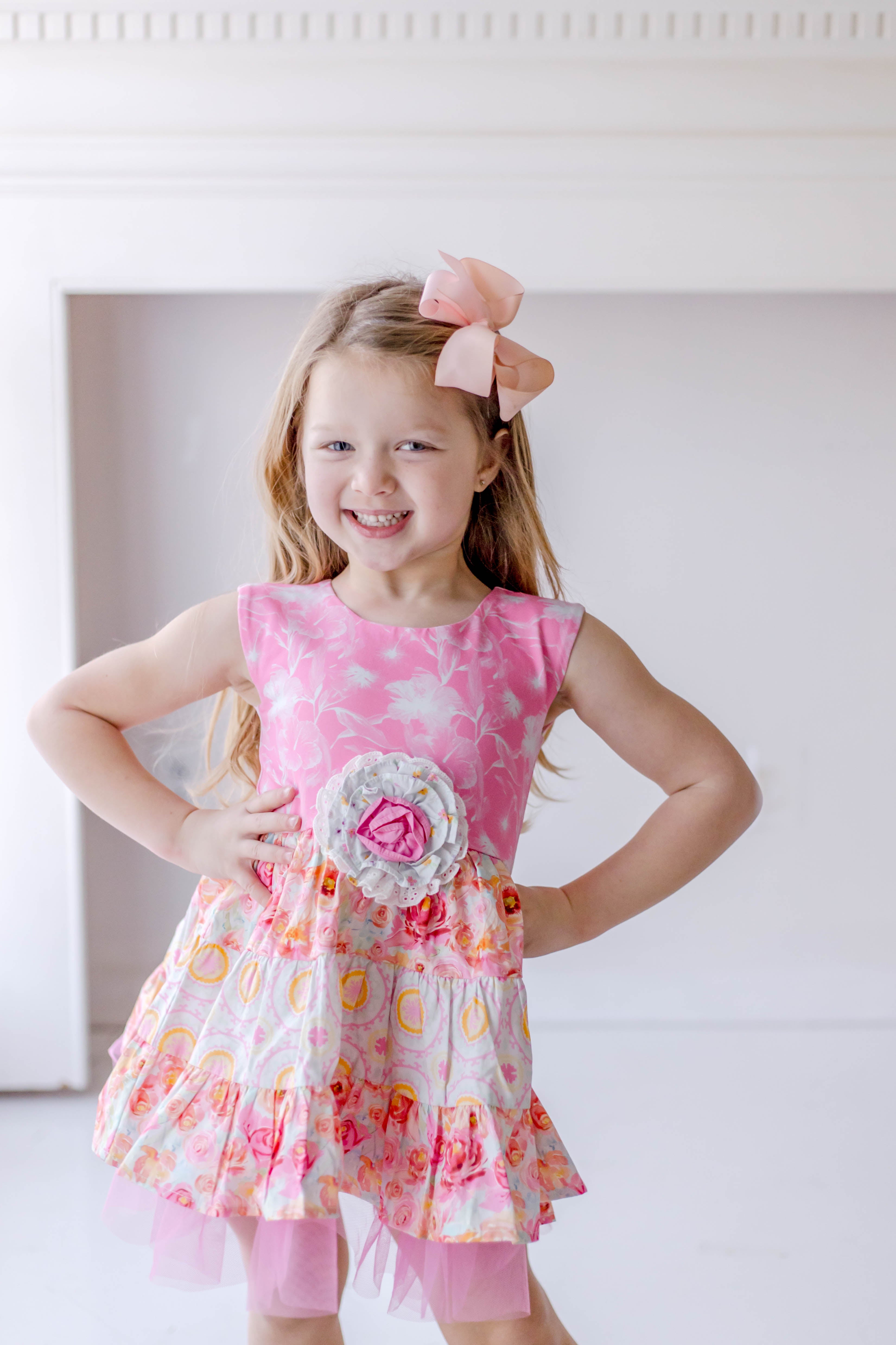 Emma Dress - Pink Lemonade