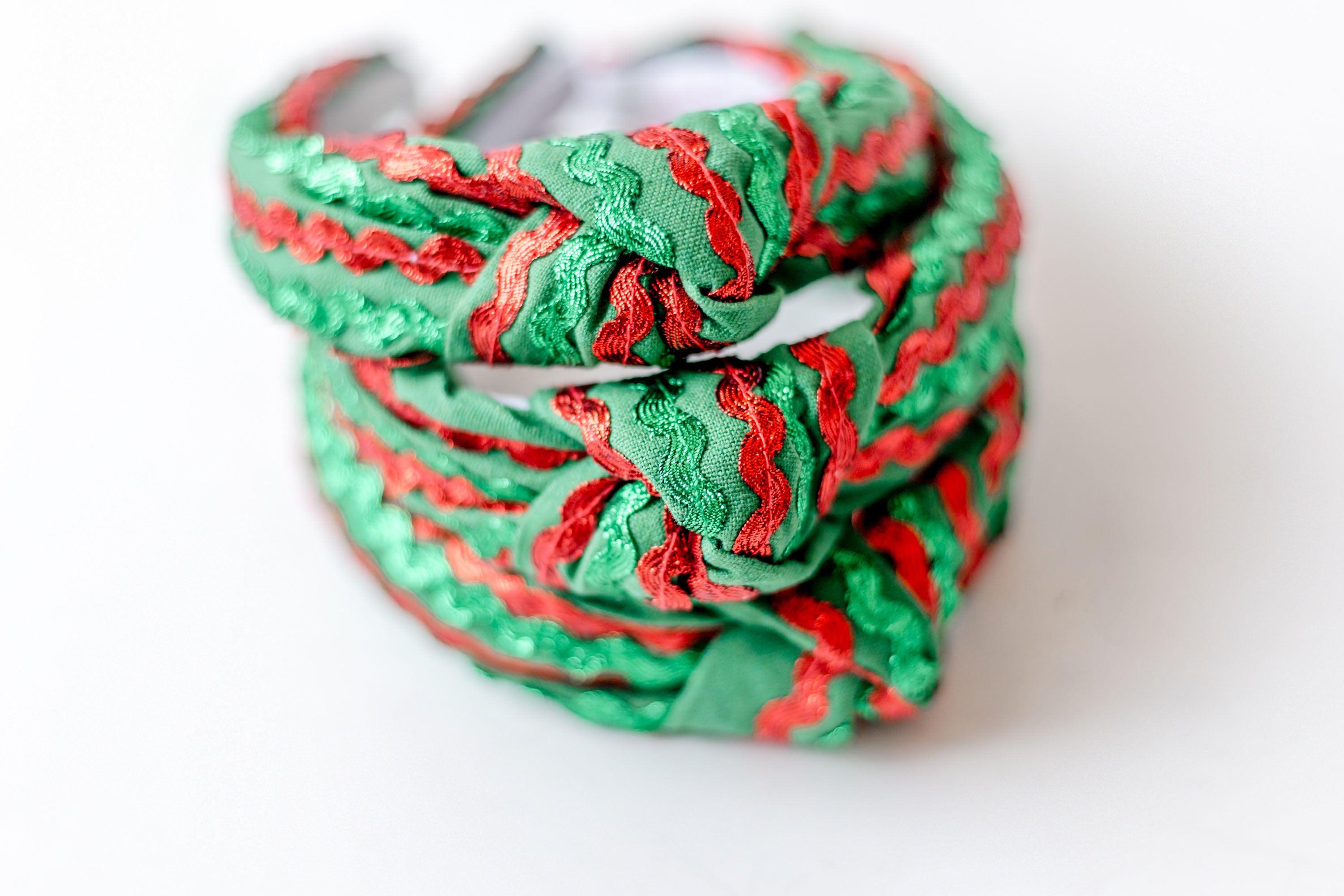 Ric Rac Headband - Holly Jolly