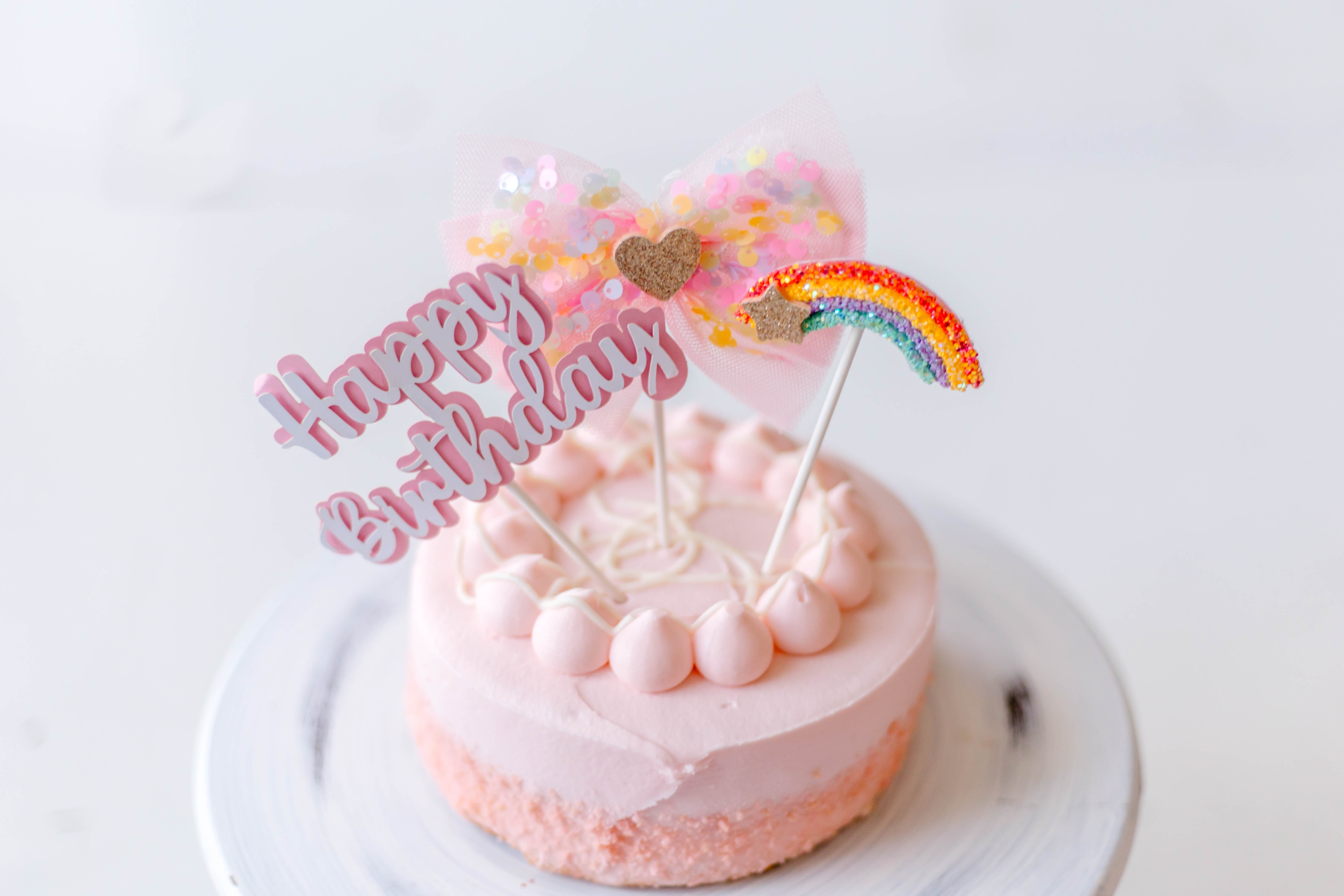 Girly Cake Topper Set