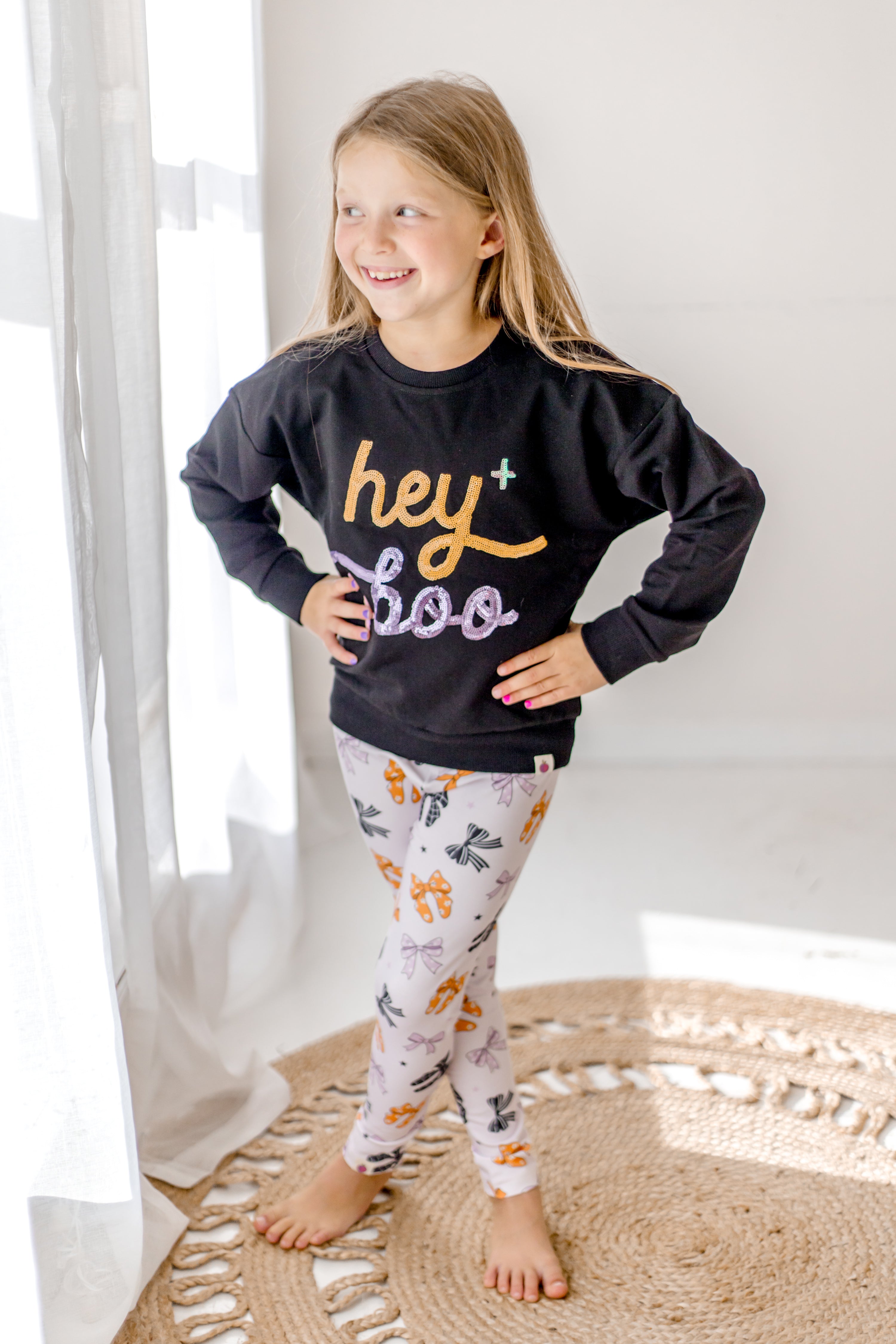Sequin Sweatshirt - Hey Boo (Pre-Order)