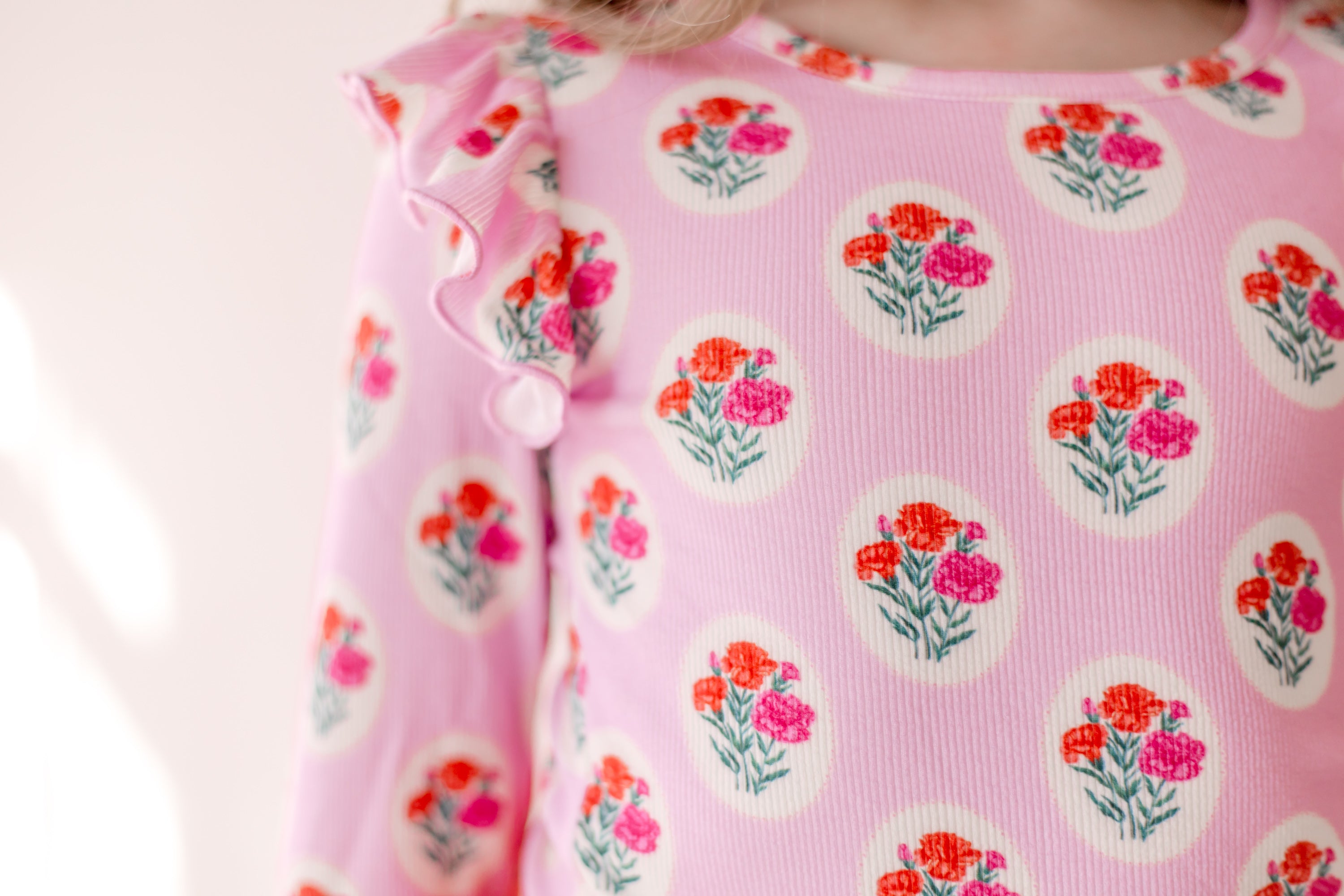 Ribbed Ruffle Top - Berry Sweet