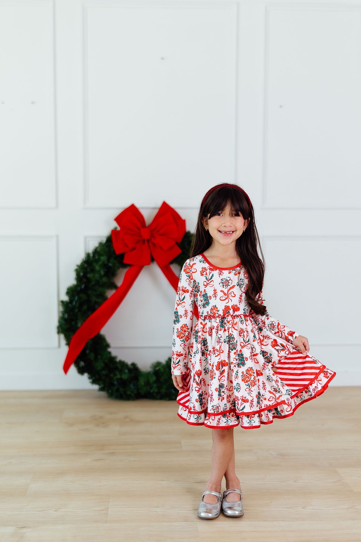 Myra Dress - Yuletide Bows (Pre-Order ships end of October)