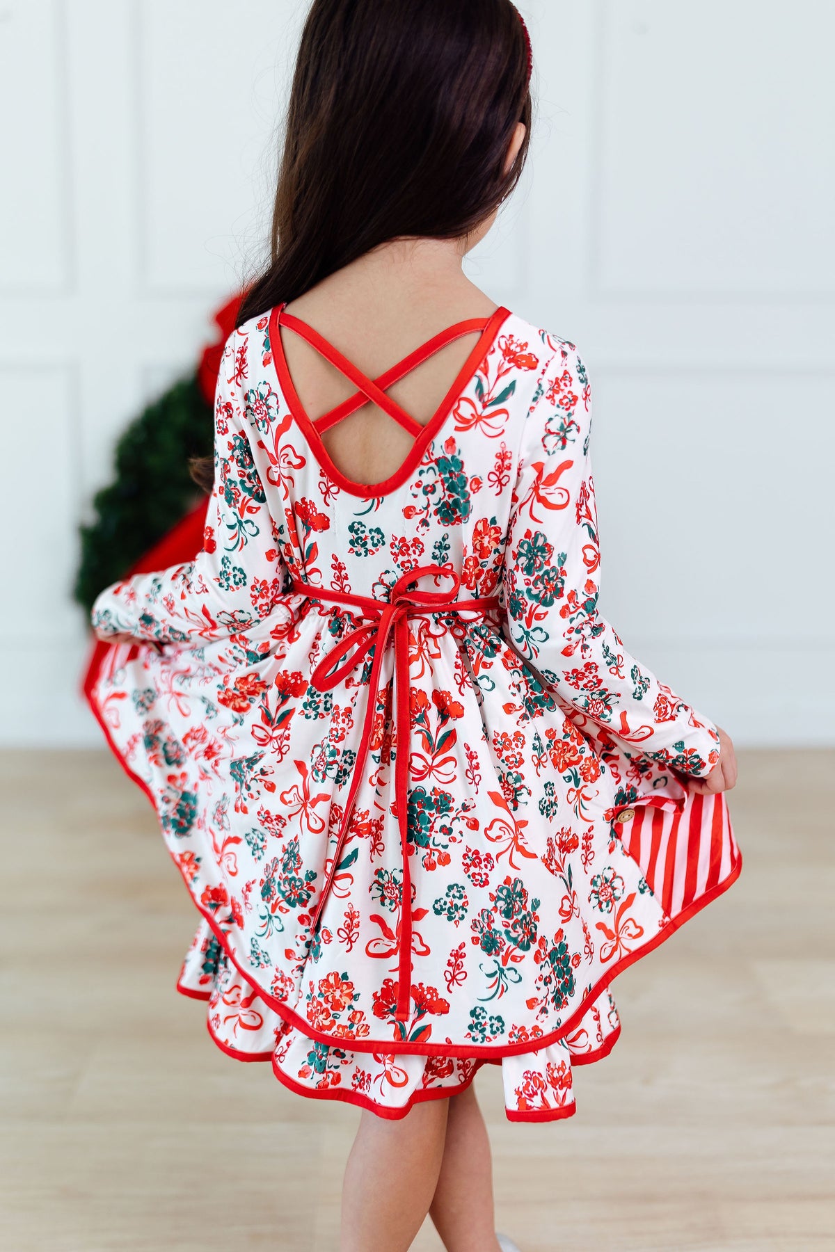 Myra Dress - Yuletide Bows (Pre-Order ships end of October)
