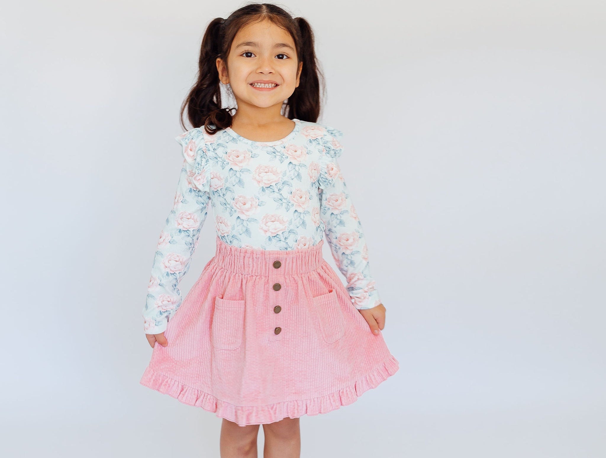 Vienna Corduroy Skirt - Blooming Grace