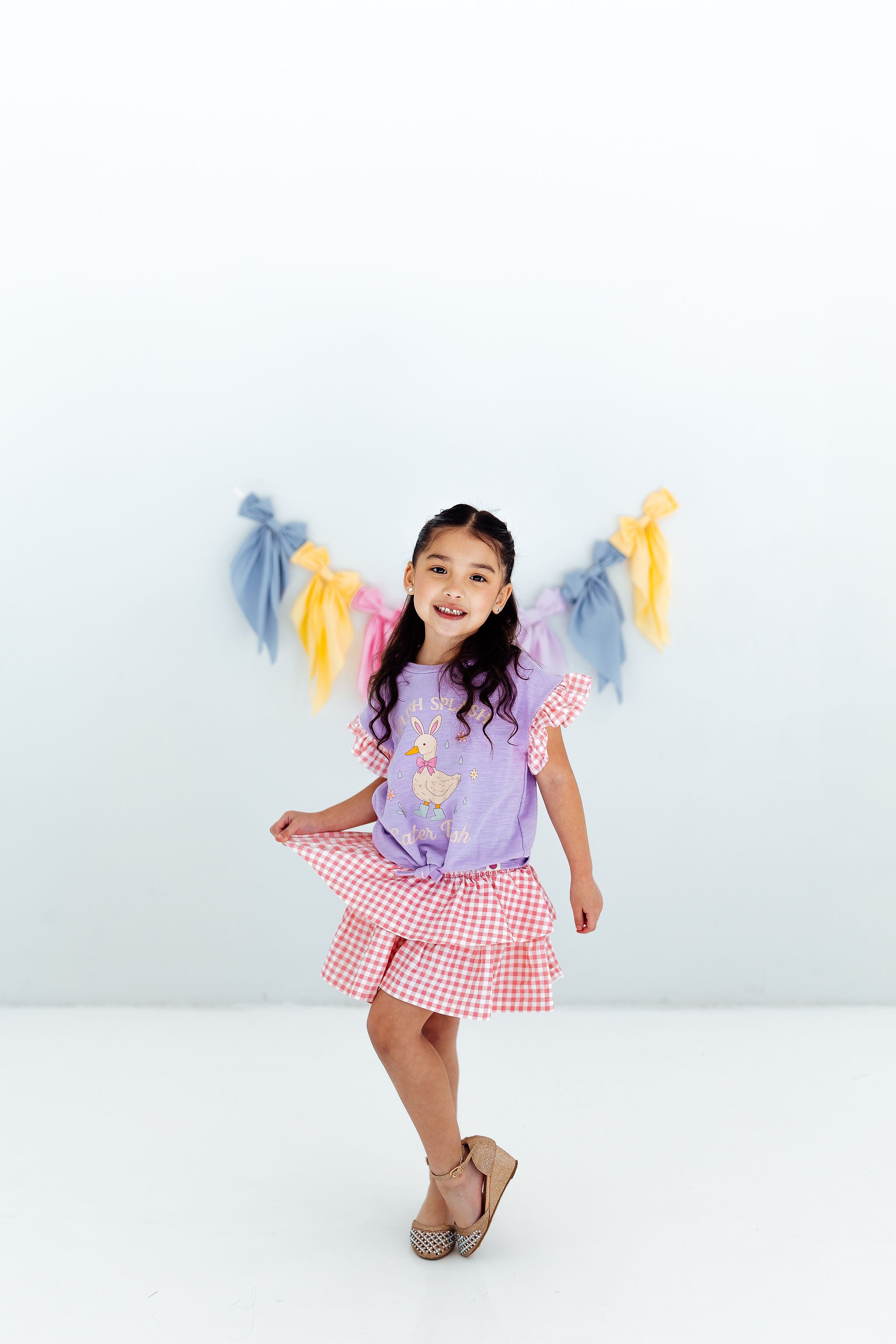 Blair Skirt - Gingham Garden