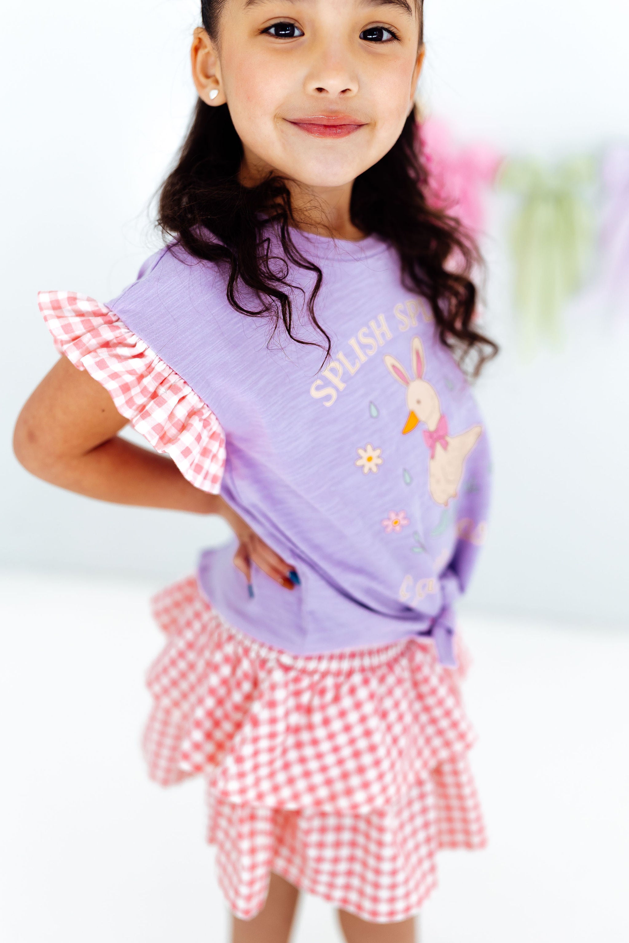 Blair Skirt - Gingham Garden