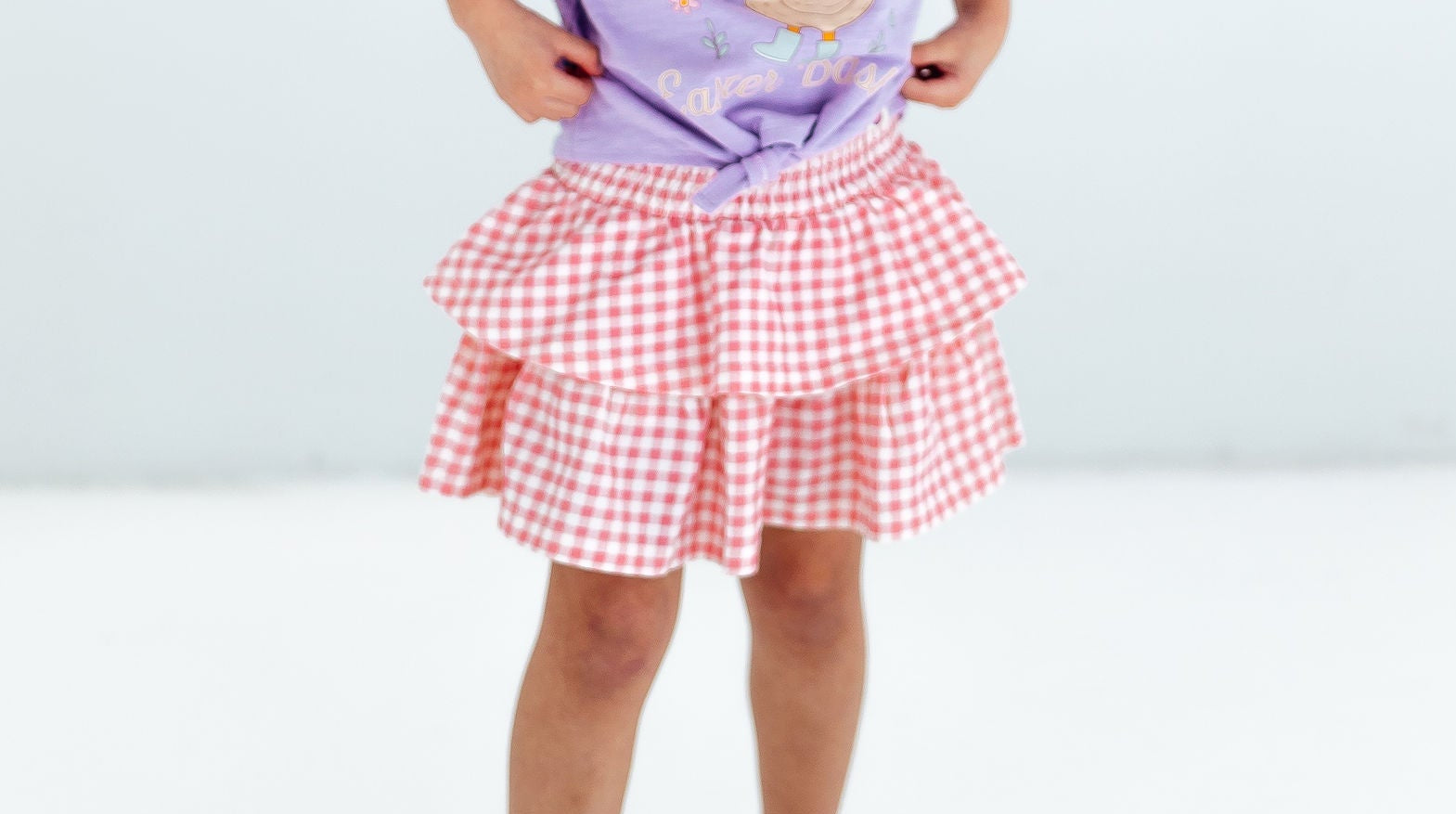 Blair Skirt - Gingham Garden