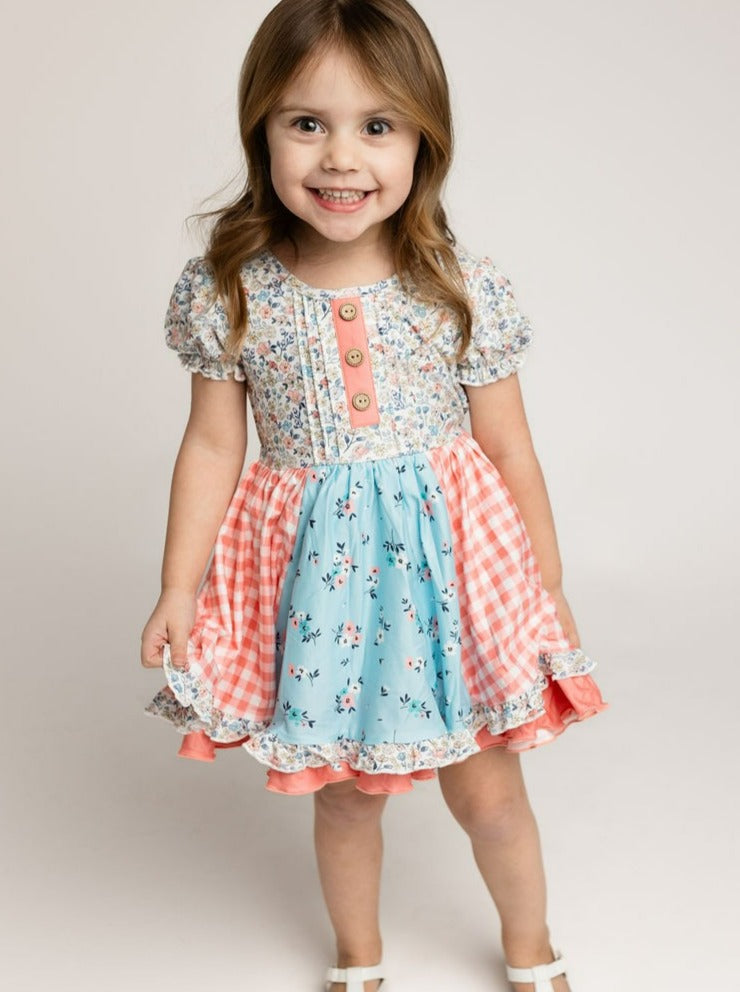 Kate Knit Dress - Coral Crush