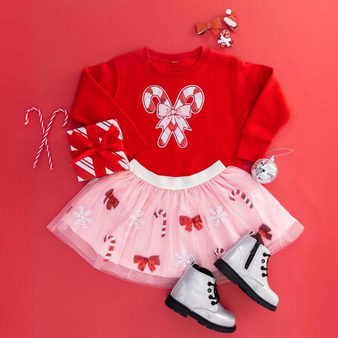 Sweet Wink Sweater - Candy Cane Patch