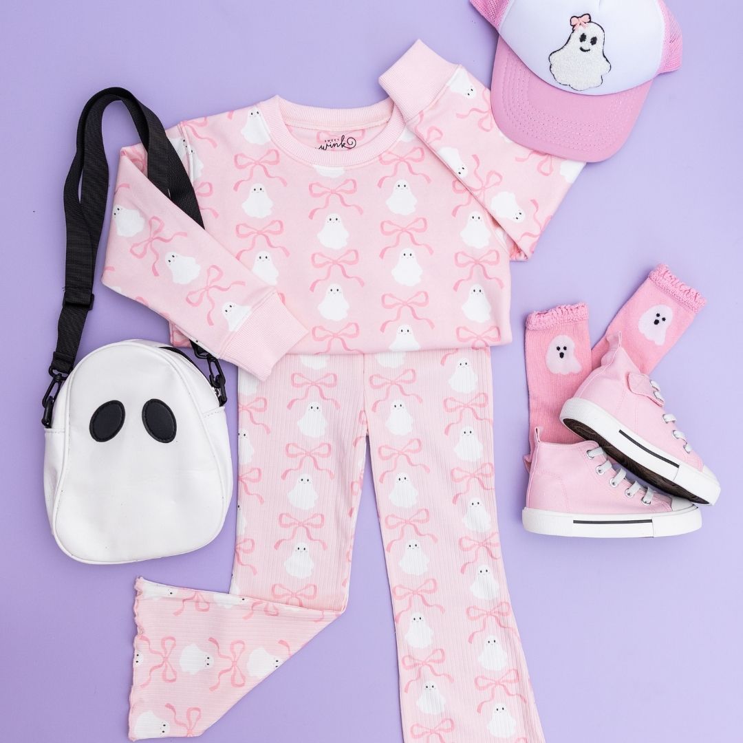 Sweet Wink Sweatshirt- Coquette Ghost