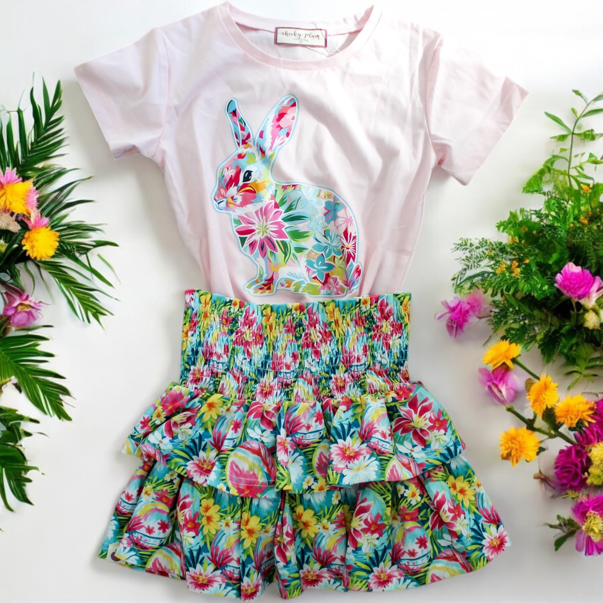 Graphic Tee - Hare In Bloom