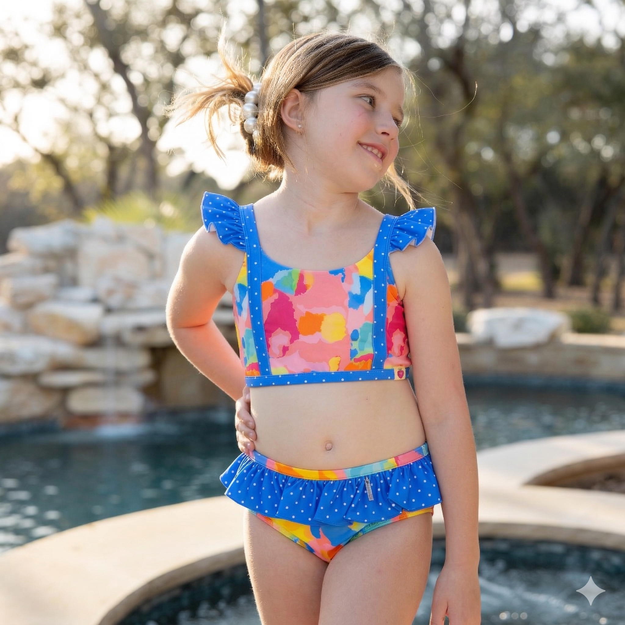 Nora Swimsuit - Rainbow Sherbet Splash (Pre-Order)