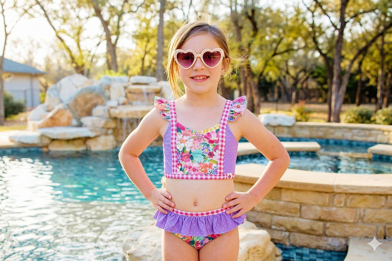 Nora Swimsuit - Berry Blossom Bash