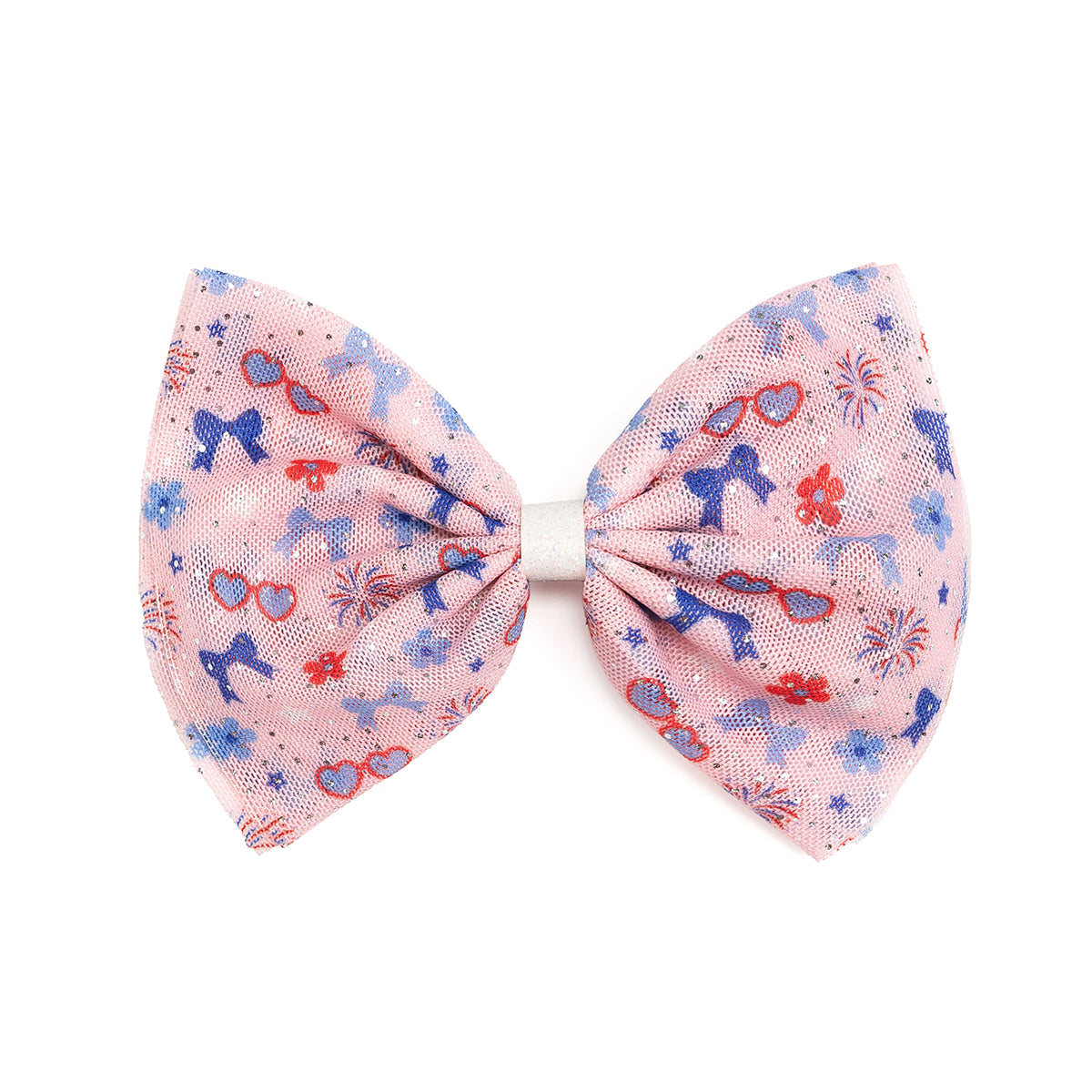 Sweet Wink Hair Clip - Red, White & Cute
