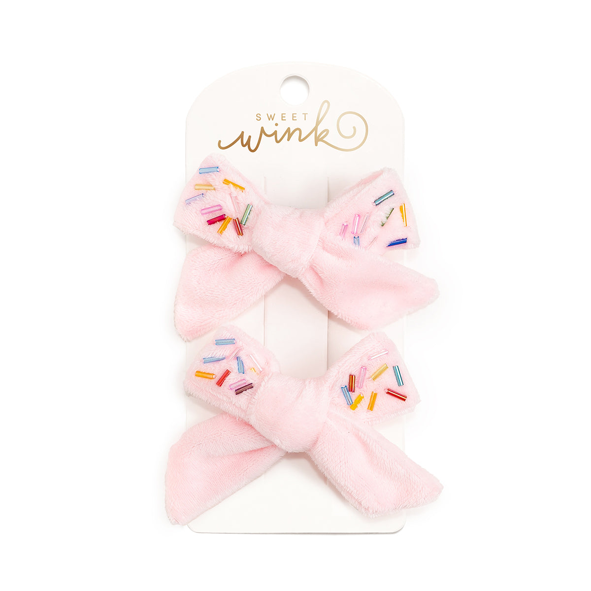 Sweet Wink Sprinkle Bow Clip Set